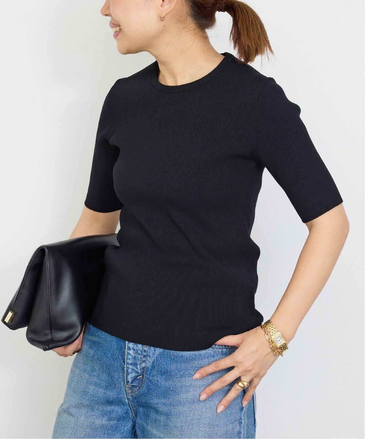 追加*DINER RIB クルーネックプルオーバー（ニット／セーター  