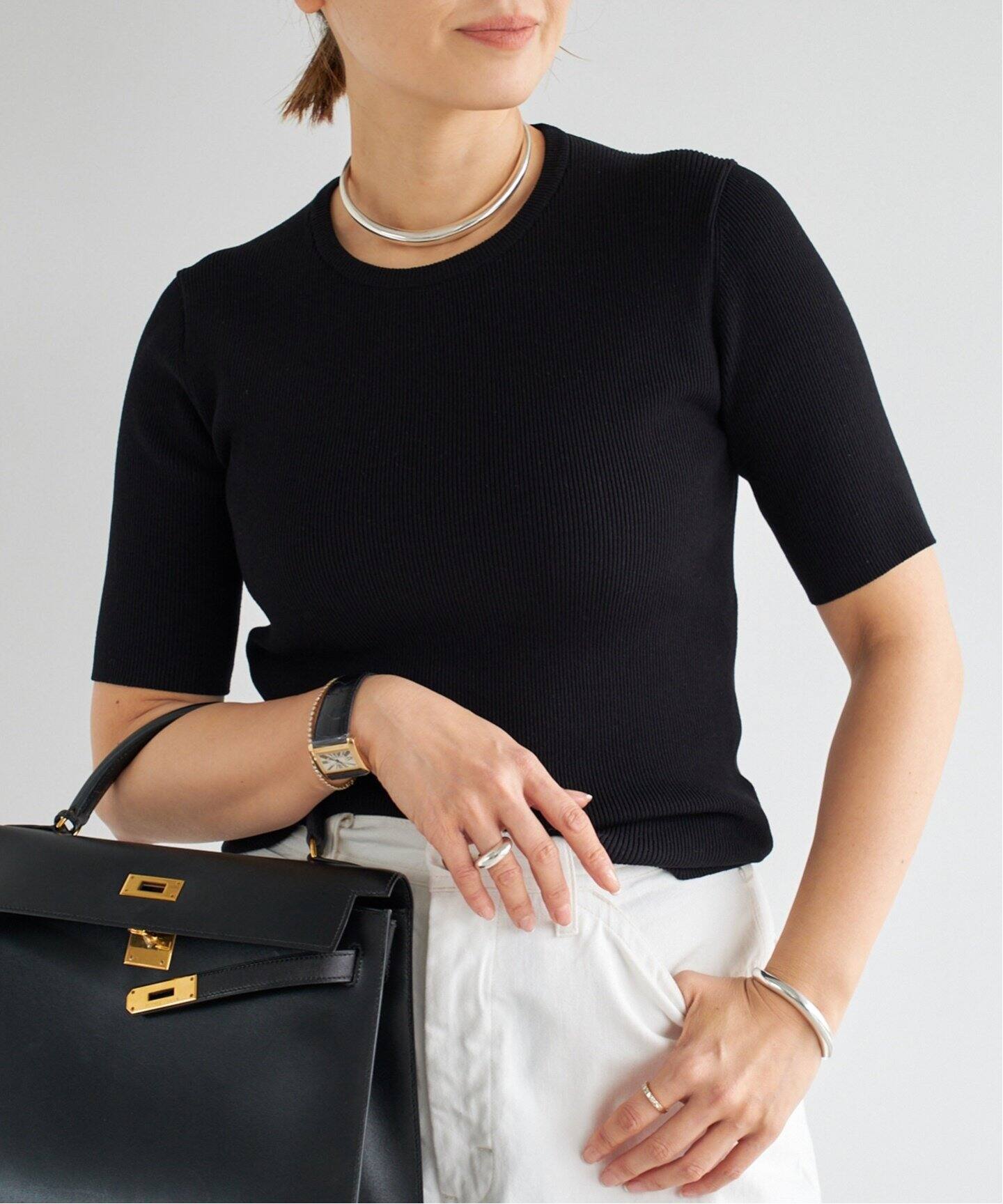 追加*DINER RIB クルーネックプルオーバー（ニット／セーター  