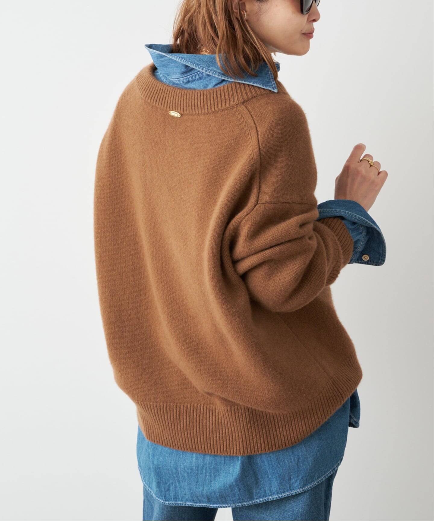 CASHY OVER Vネック プルオーバー（ニット／セーター）｜Deuxieme