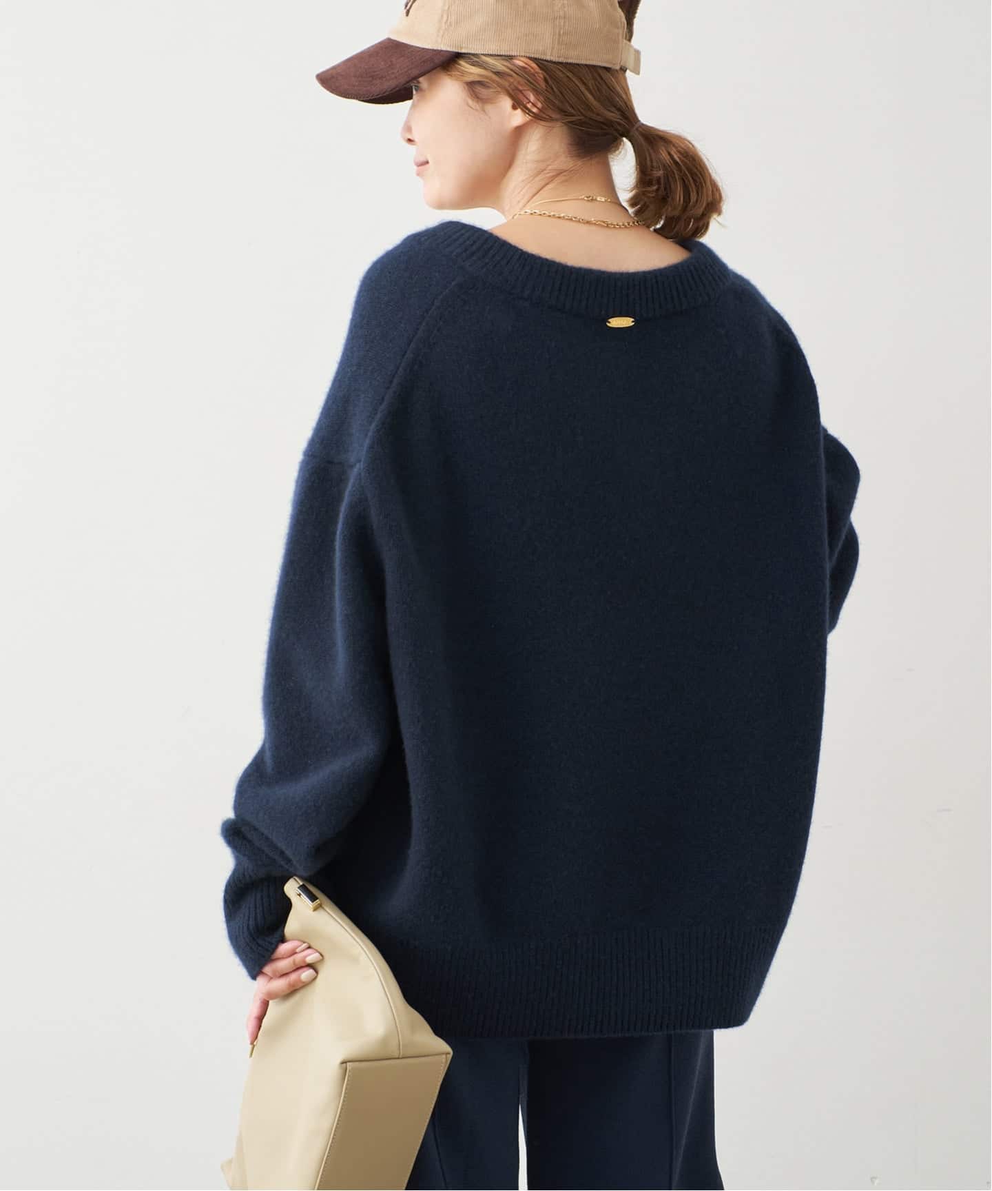 CASHY OVER Vネック プルオーバー（ニット／セーター）｜Deuxieme