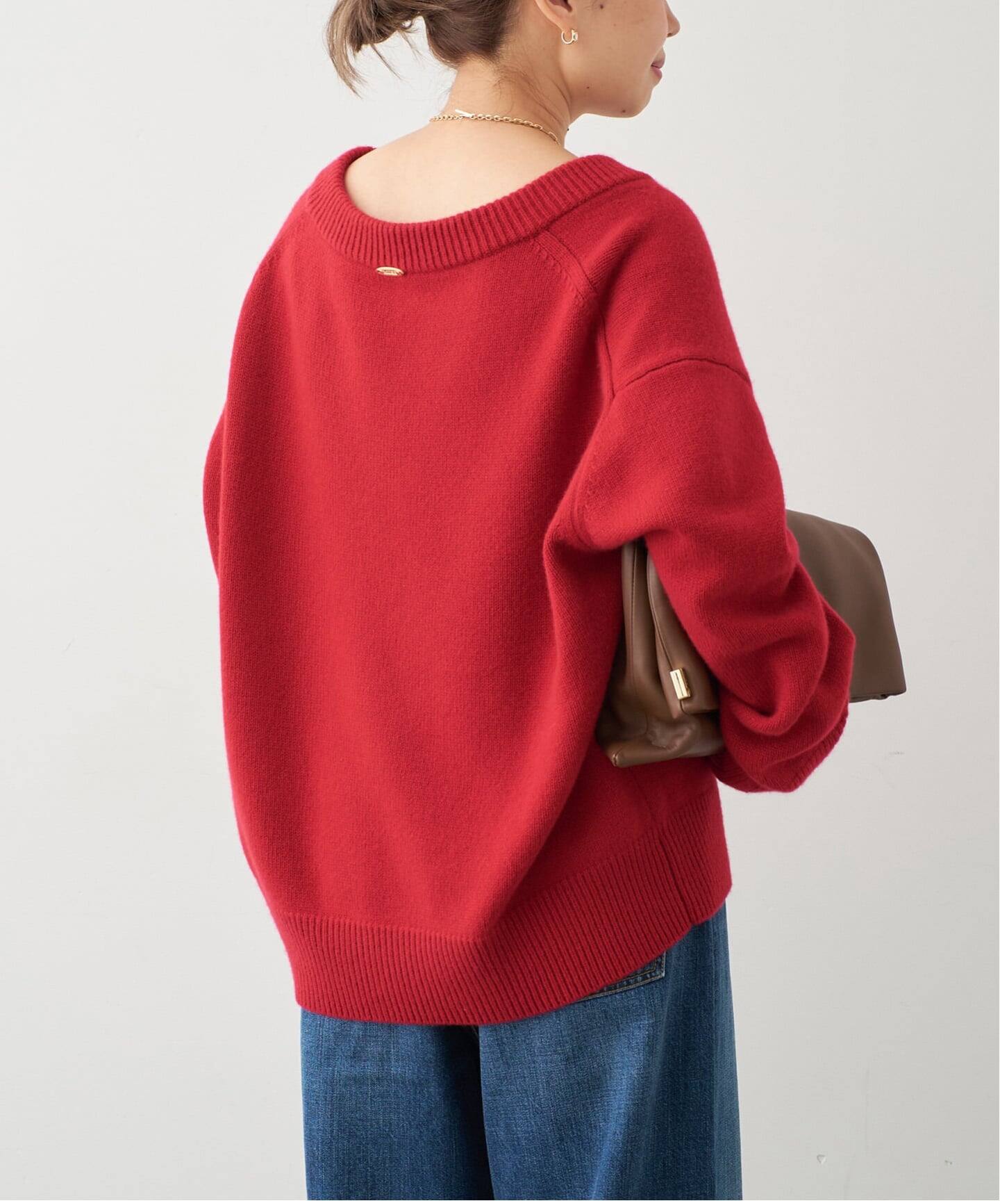 CASHY OVER Vネック プルオーバー（ニット／セーター）｜Deuxieme