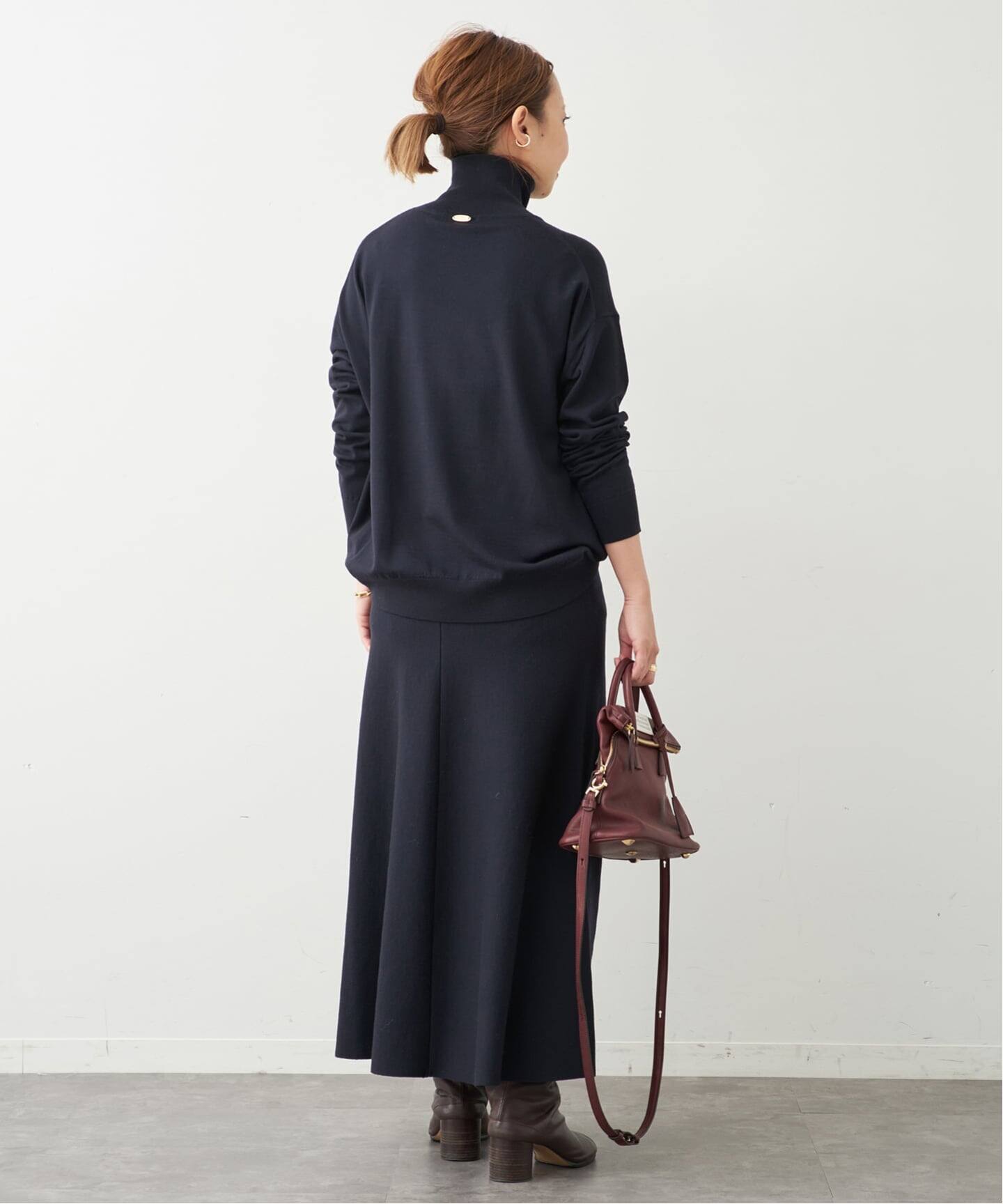 【大人気】ドゥーズィエムクラス タートルネック ボルドー セール】*WONDER タートルネックプルオーバー（ニット/セーター