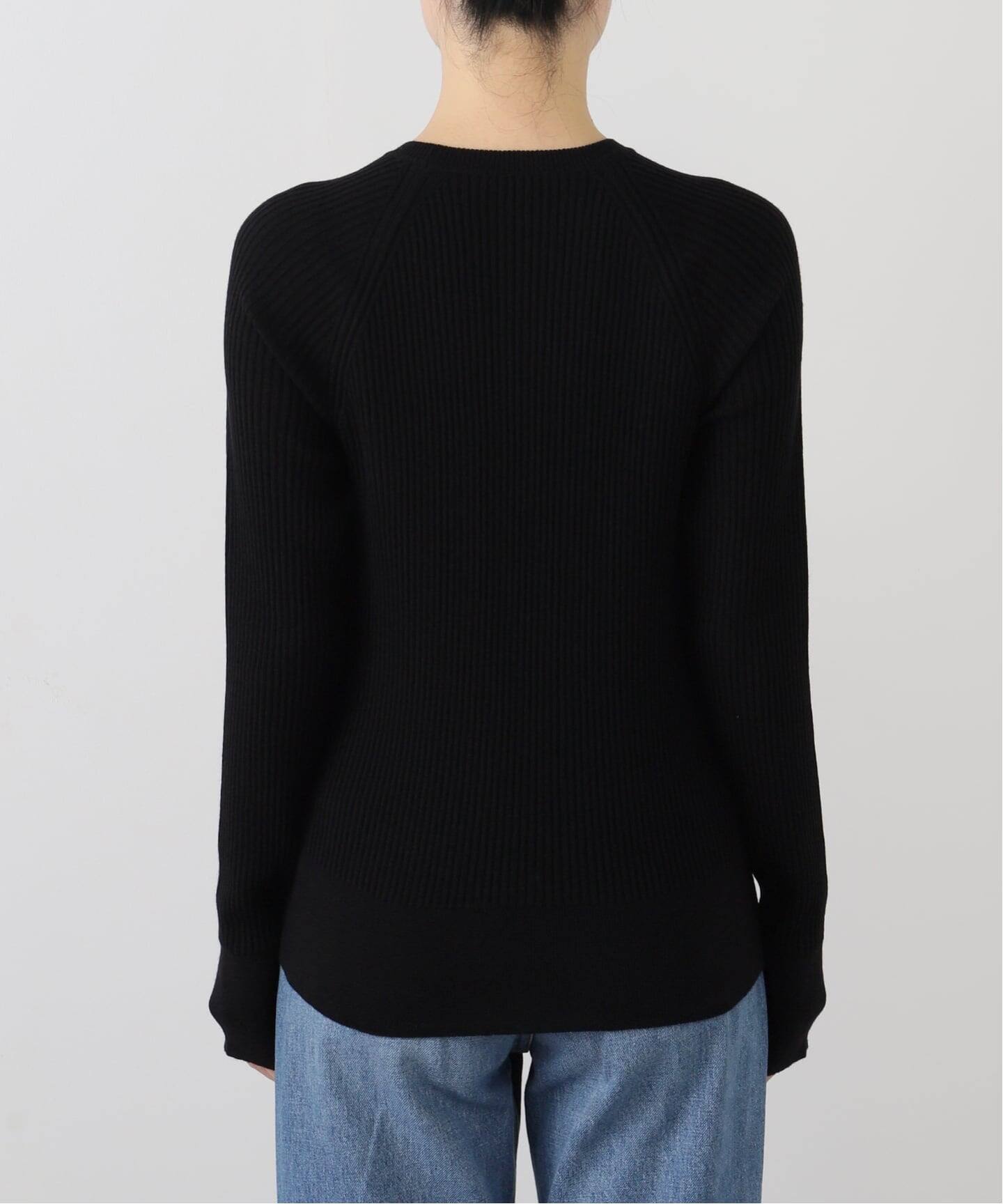 ドゥーズィエムクラス 17AW cashmere ニット ボートプルオーバー 黒 セール】 ラムズウール ボートネックプルオーバー （ニット・セーター