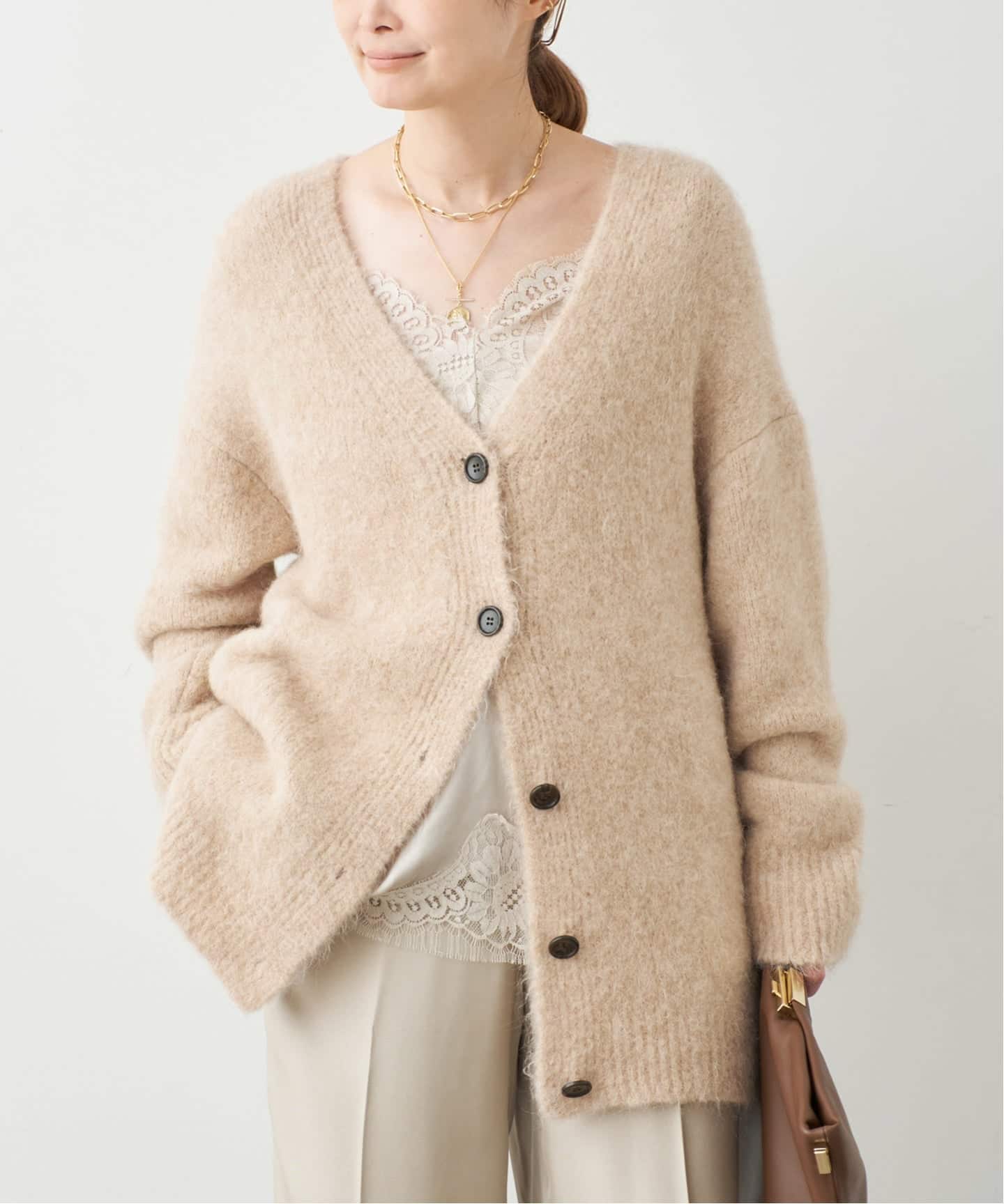 ▼6.9万✨美品✨ドゥーズィエムクラス カーディガン カシミヤウール ドゥーズィエムクラス DEUXIEME CLASSE atmosphere カーディガン