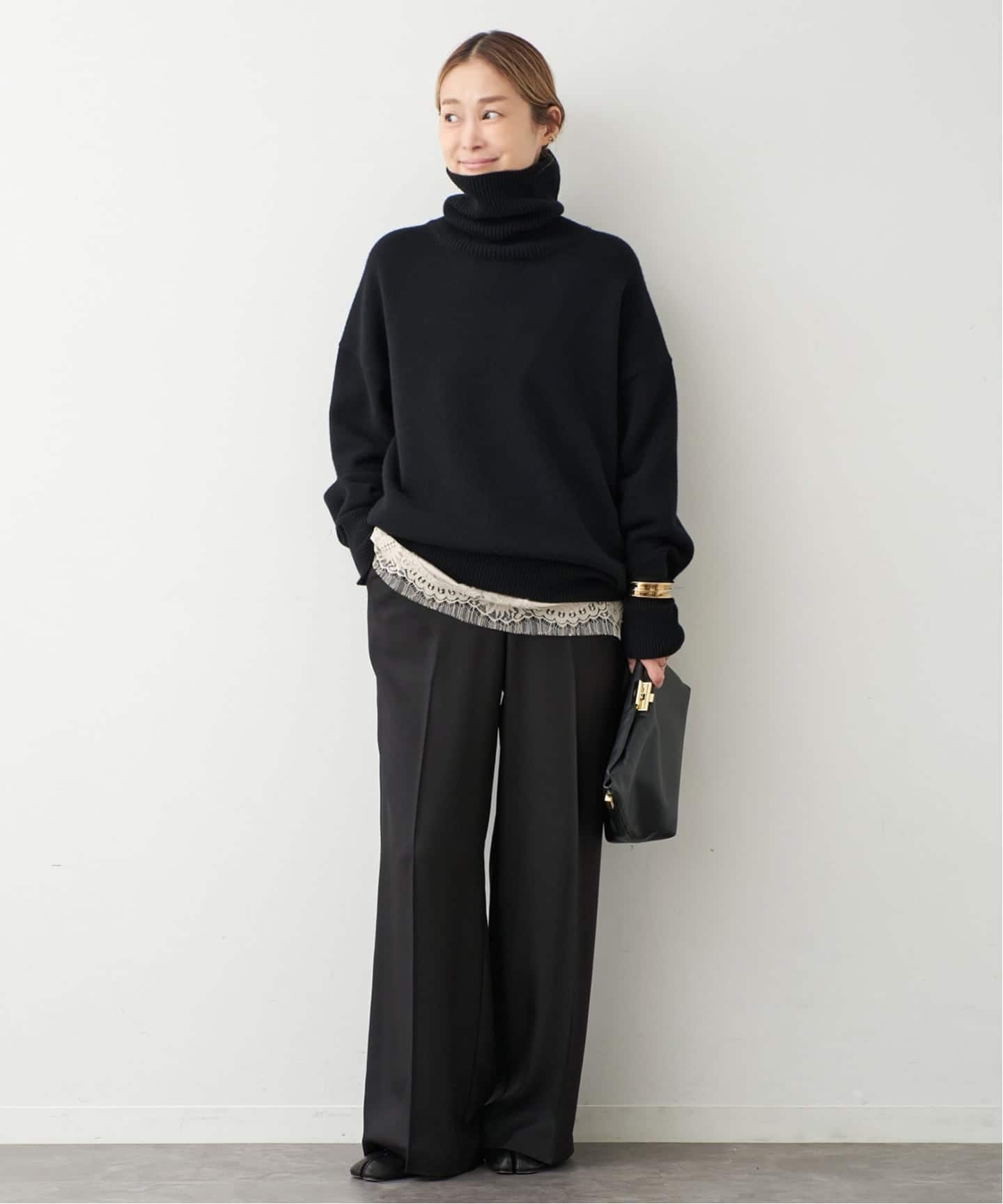 予約》* ミドルゲージタートル（ニット／セーター）｜Deuxieme