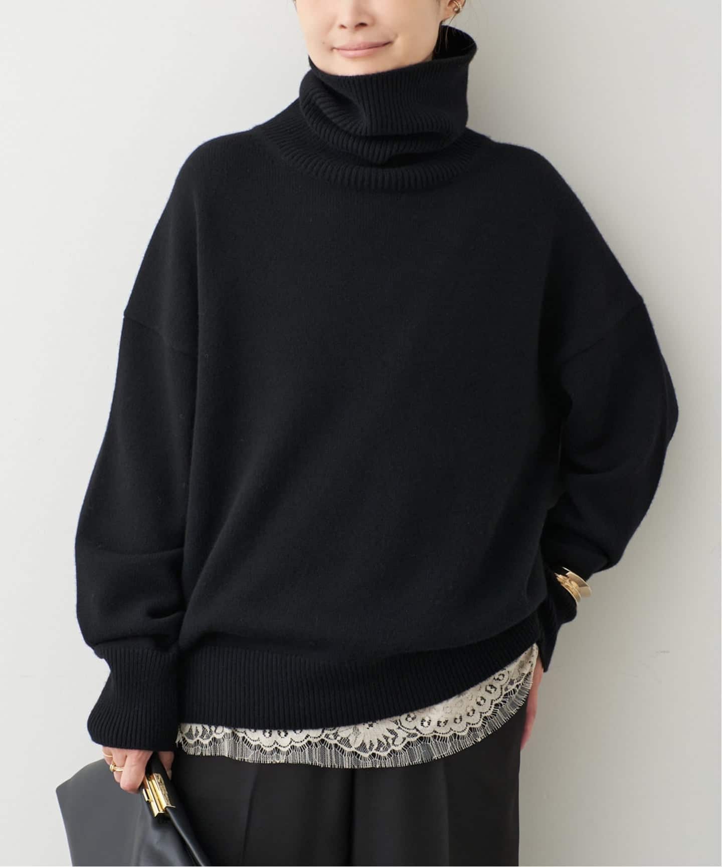 ▼美品✨名品✨ドゥーズィエムクラス ミドルゲージ タートルニット ウール100 ▽美品✨名品✨ドゥーズィエムクラス ミドルゲージ タートル