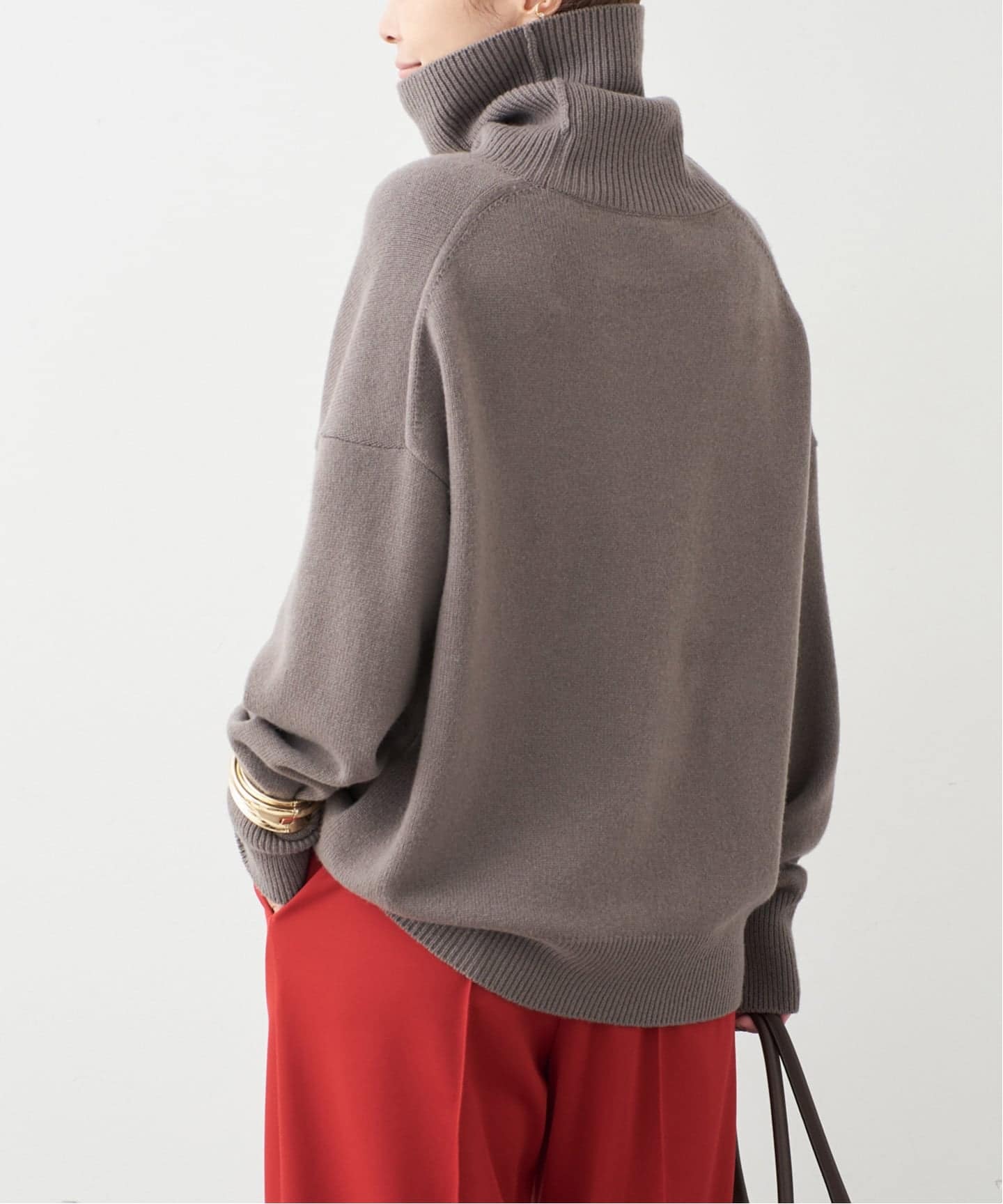 予約》* ミドルゲージタートル（ニット／セーター）｜Deuxieme