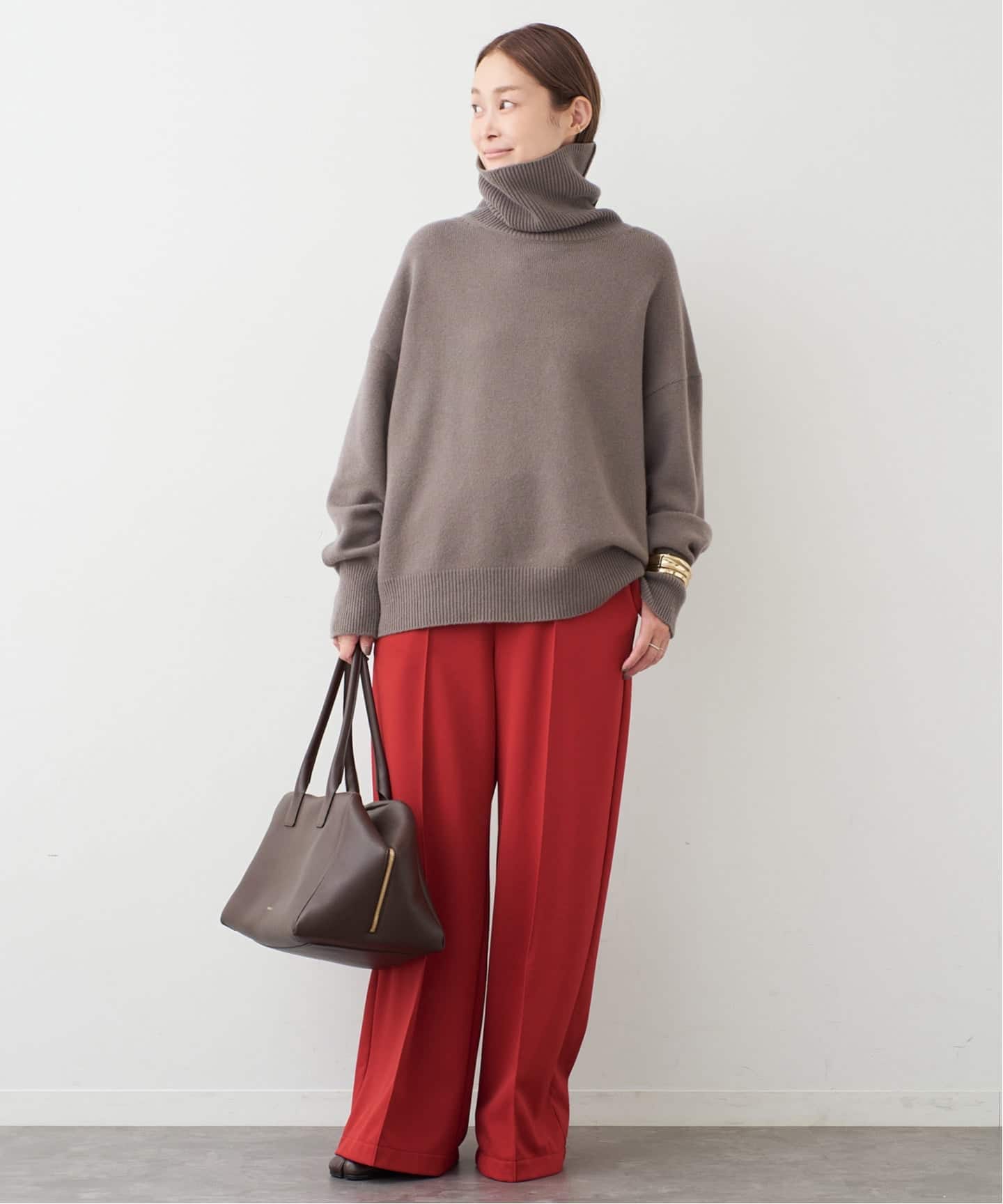 予約》* ミドルゲージタートル（ニット／セーター）｜Deuxieme