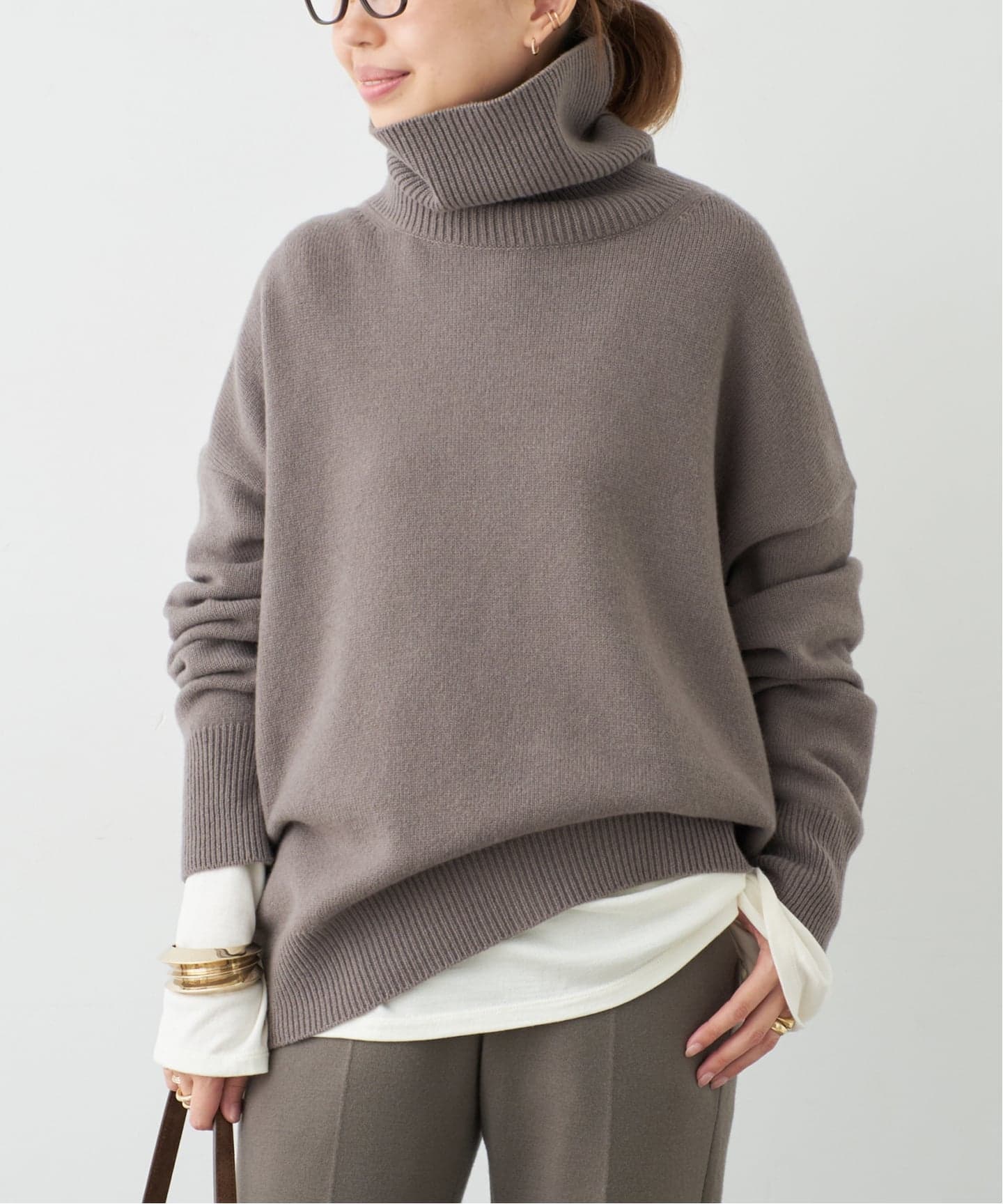 予約》* ミドルゲージタートル（ニット／セーター）｜Deuxieme
