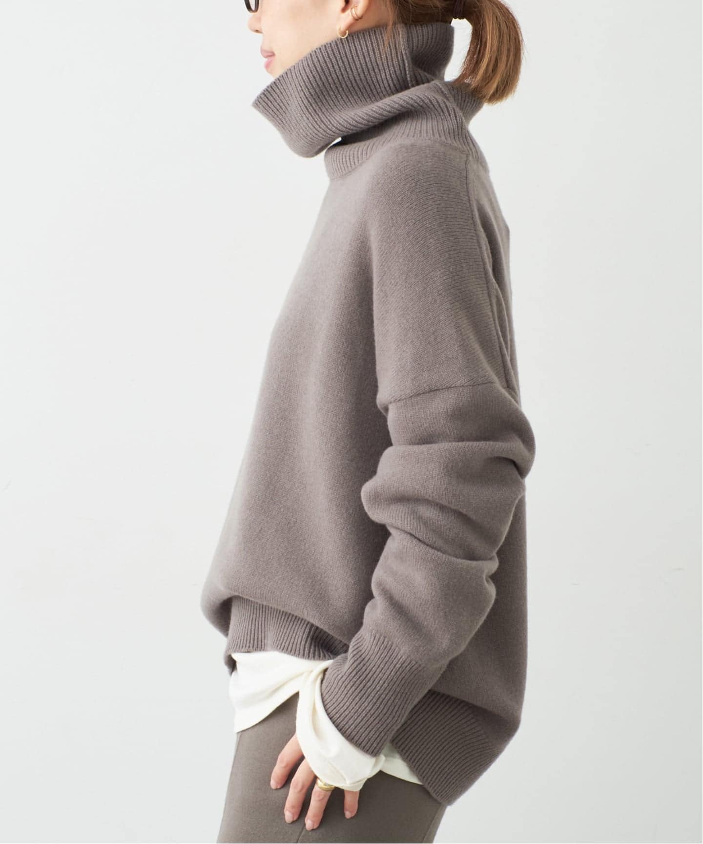 予約》* ミドルゲージタートル（ニット／セーター）｜Deuxieme