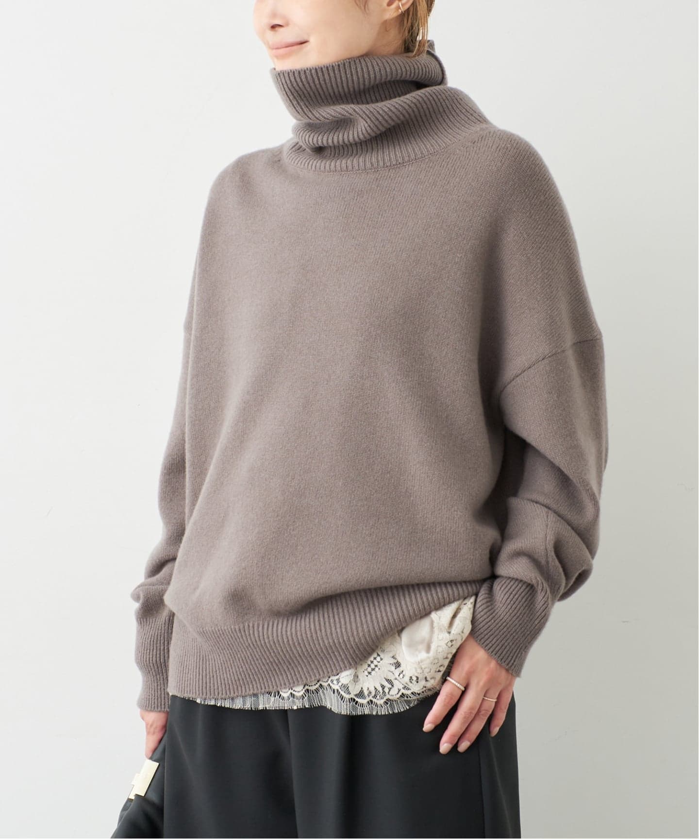 予約》* ミドルゲージタートル（ニット／セーター）｜Deuxieme