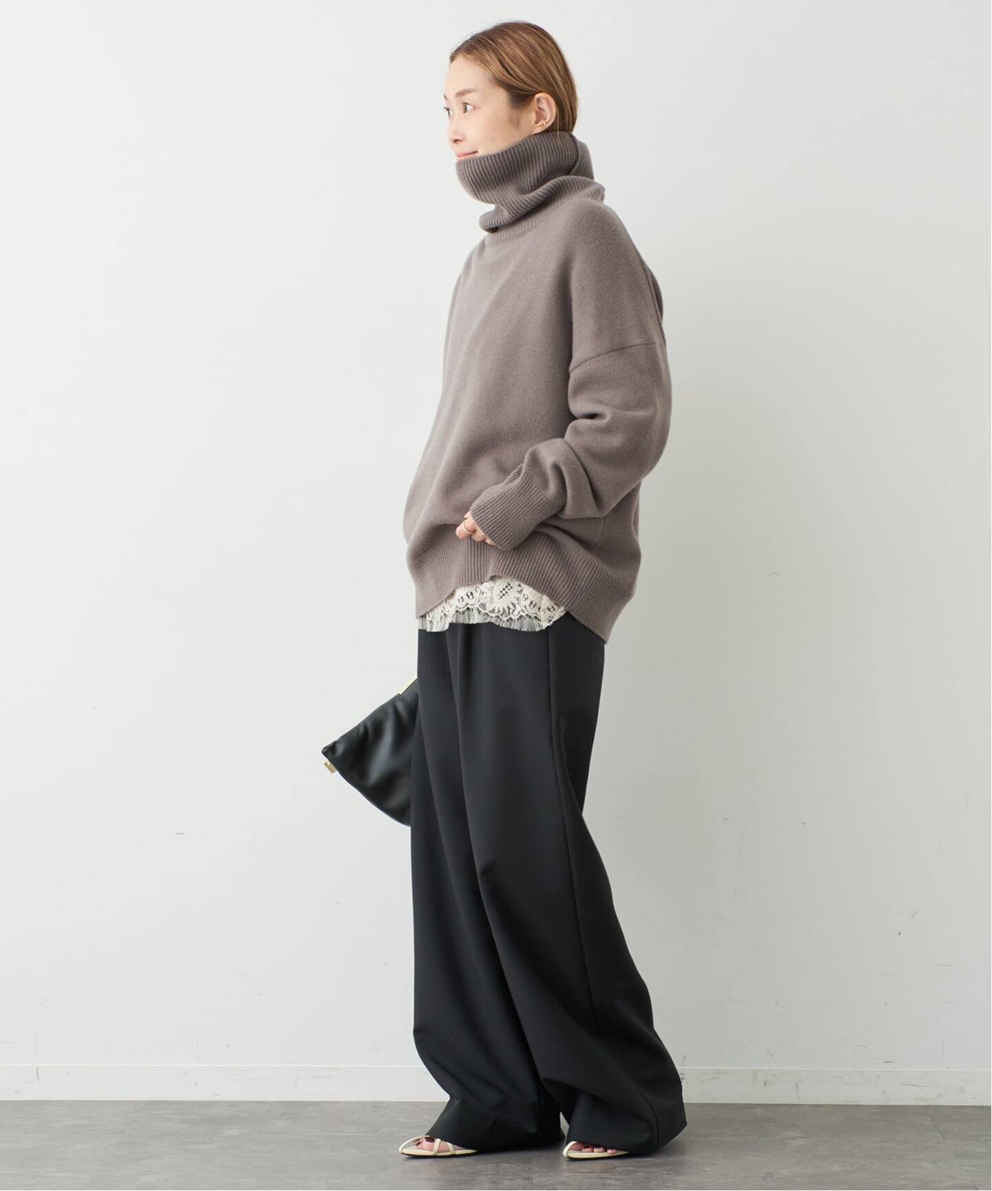 【美品】定番ドゥーズィエムクラス ミドルゲージタートル　ウール100% 予約》* ミドルゲージタートル（ニット／セーター）｜Deuxieme Classe