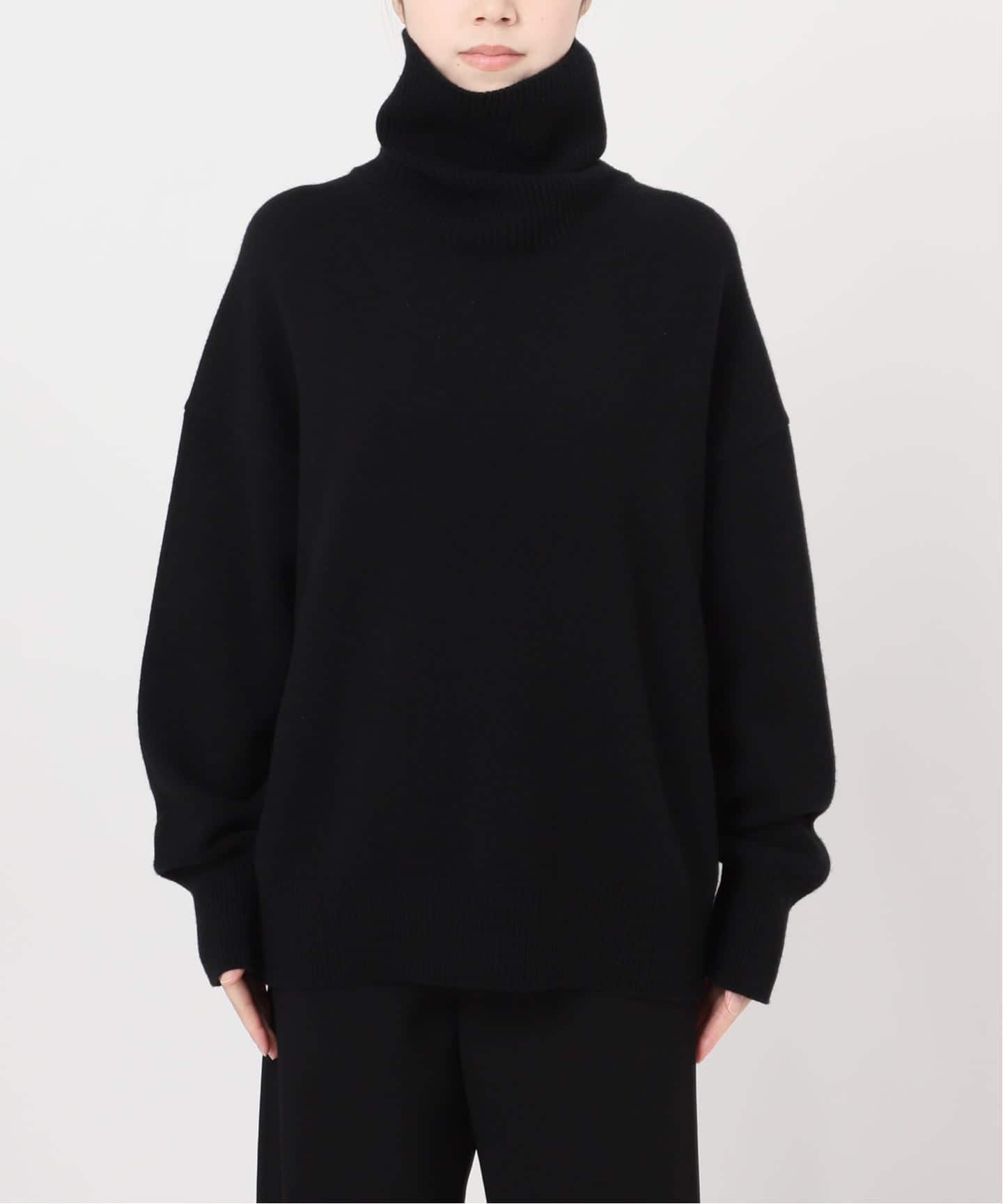 ドゥーズィエムクラス ミドルゲージタートルネック ニット ブラック FREE 予約》* ミドルゲージタートル（ニット／セーター）｜Deuxieme Classe
