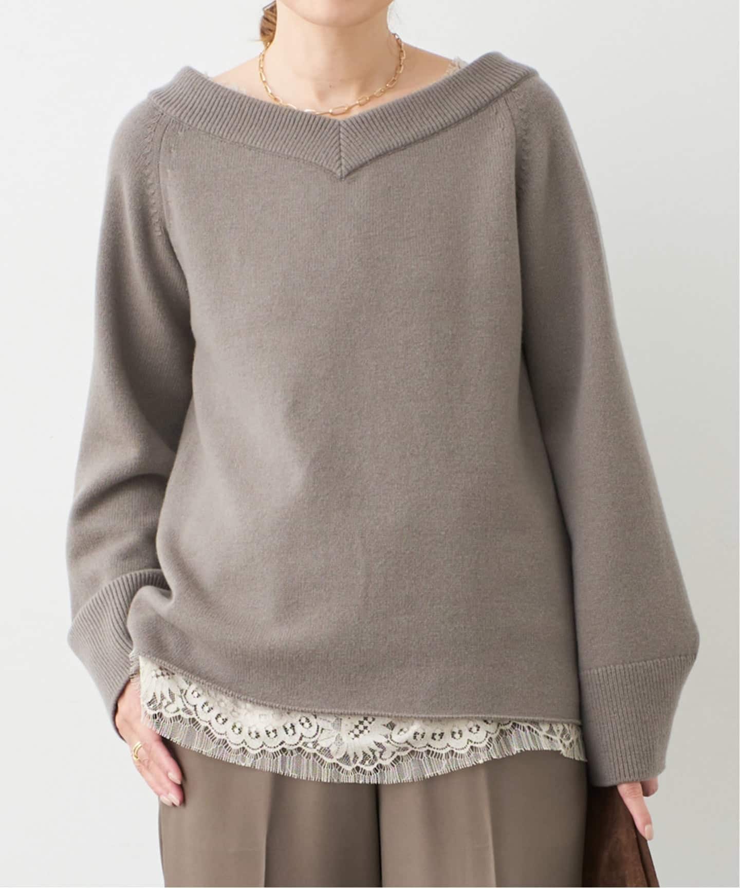 ミドルゲージ Vネック ニット（ニット／セーター）｜Deuxieme Classe