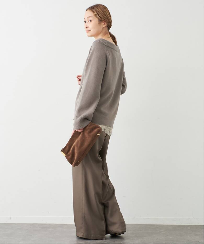 Deuxieme Classe ミドルゲージコットンニット ミドルゲージボリューム  