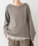 *ミドルゲージ Vネック ニット