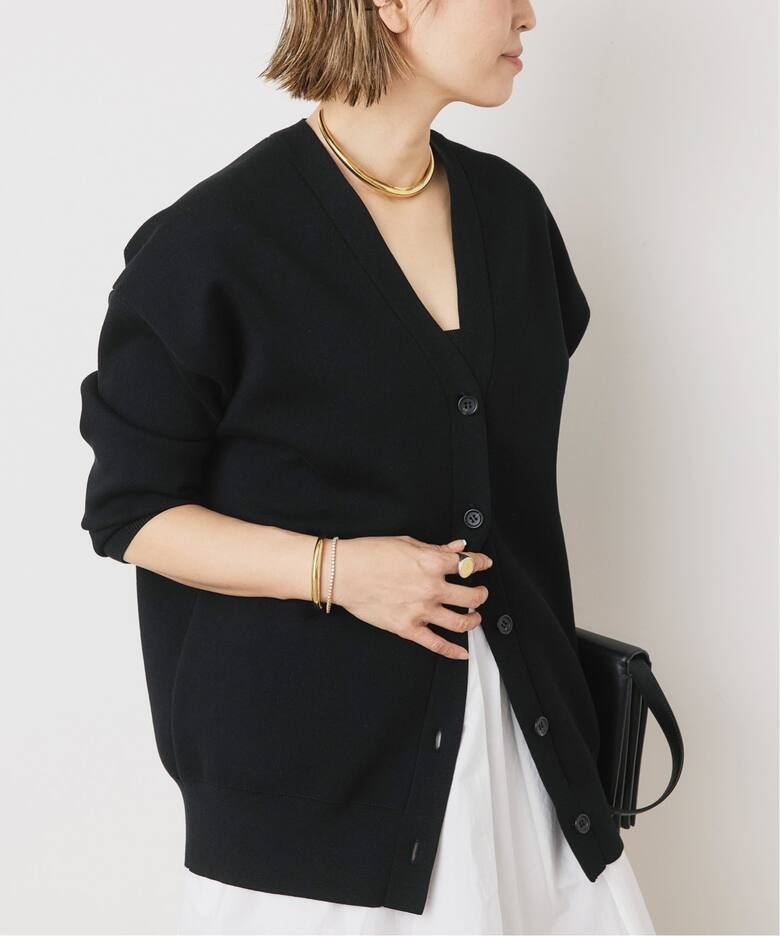 ドゥーズィエムクラス Vネックリブニットカーディガン レディース  