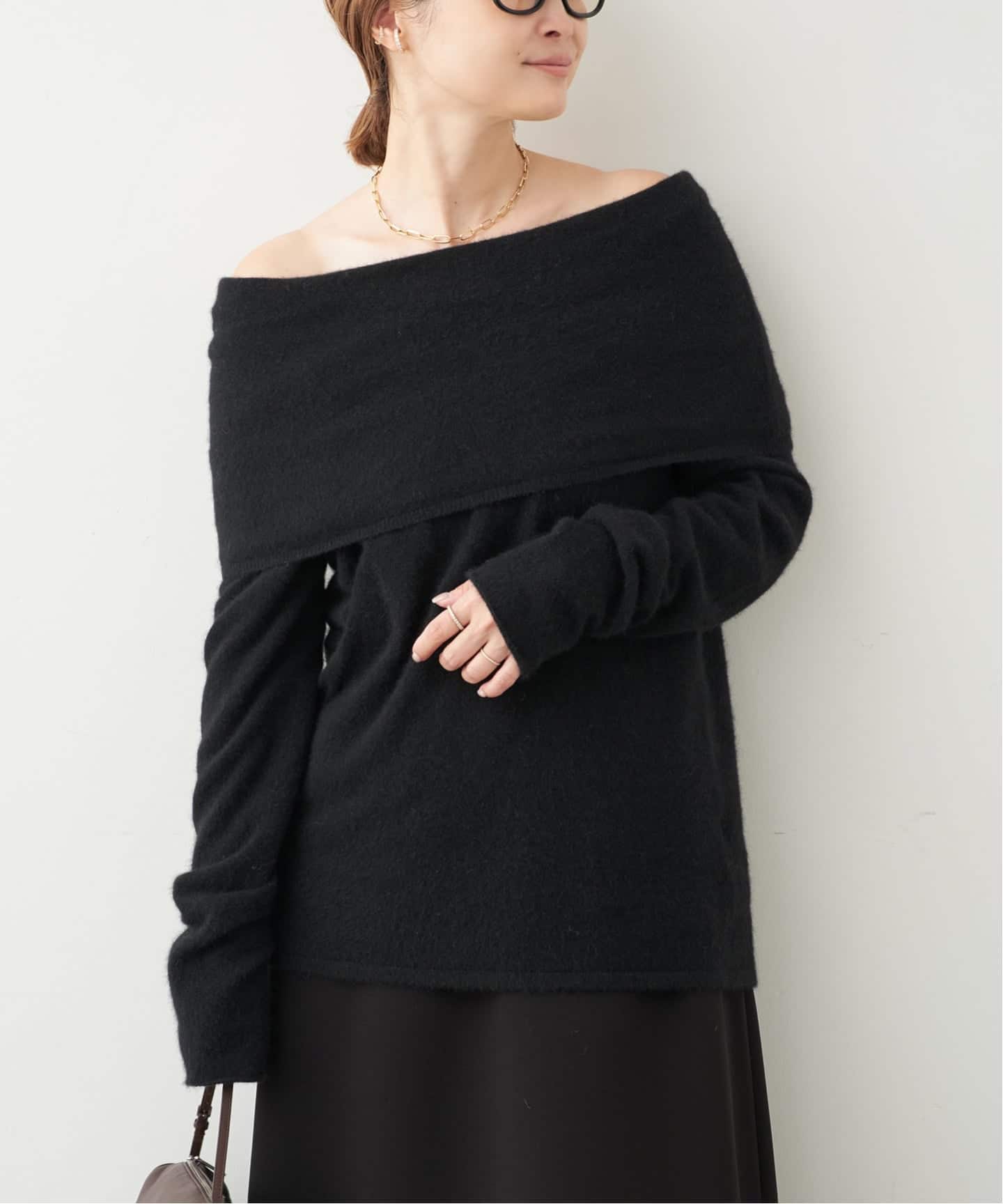 ★週末のみ値引き★Deuxieme Classe MUSEオフショルニット Fluffy Off Shoulder ニット（ニット／セーター）｜Deuxieme Classe