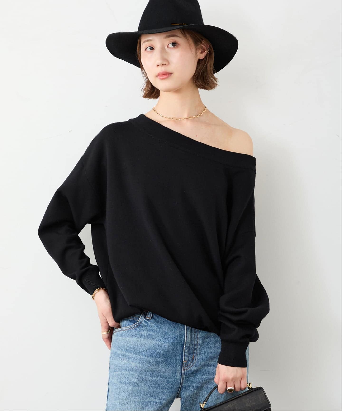 専用です。DeuxiemeClasse 美品　オフショルダー ニット 長袖 予約》*Relax オフショルダーニット（ニット／セーター