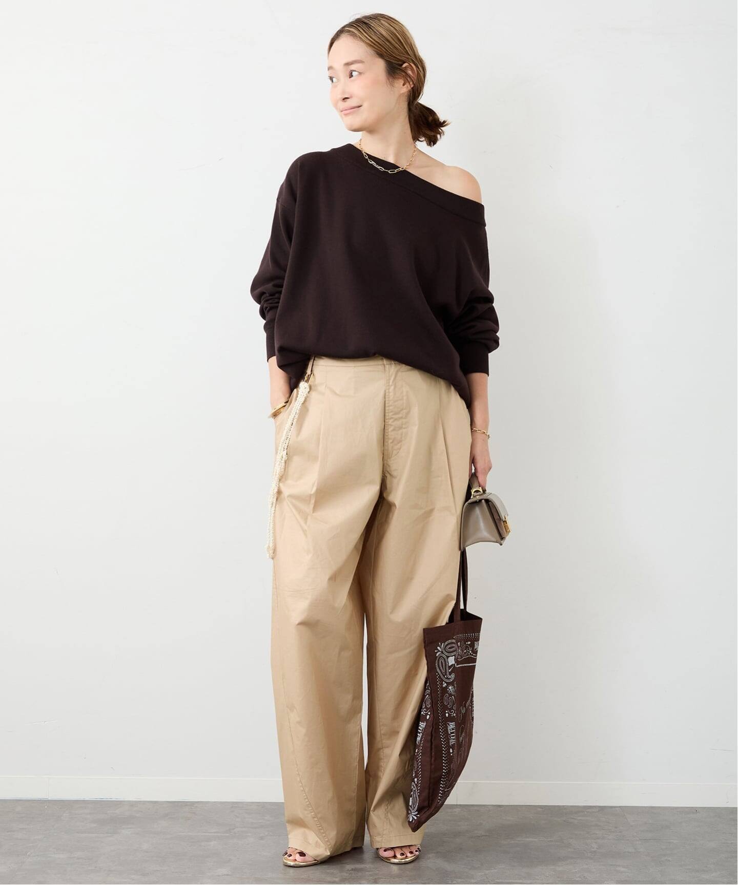 AP STUDIO★リラックスオフショルダーニット Deuxieme リラックスオフショルダーニット（ニット／セーター）｜AP STUDIO