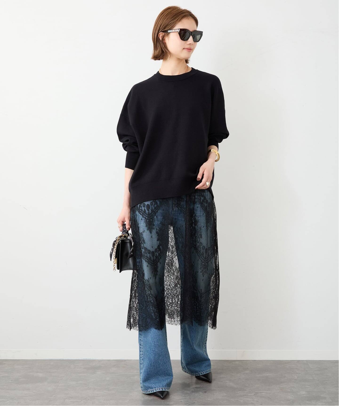 定価以下！匿名ドゥーズィエムクラスSmooth Relax Knitブラック Smooth Relax ニット（ニット／セーター）｜Deuxieme Classe