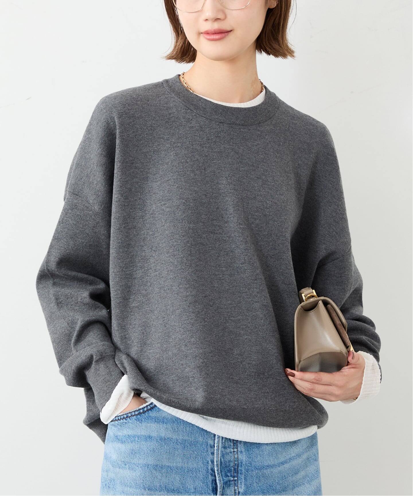 ドゥーズィエムクラスSmooth Relax Knit 新品　ボルドー　ニット Smooth Relax ニット（ニット／セーター）｜Deuxieme Classe