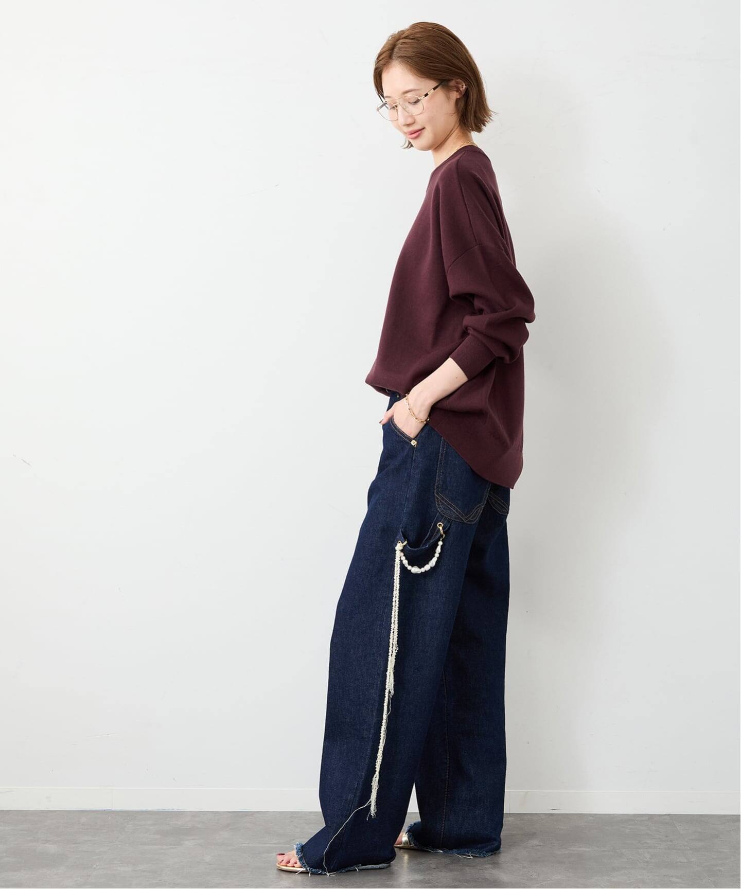 定価以下！匿名ドゥーズィエムクラスSmooth Relax Knitブラック Smooth Relax ニット（ニット／セーター）｜Deuxieme Classe