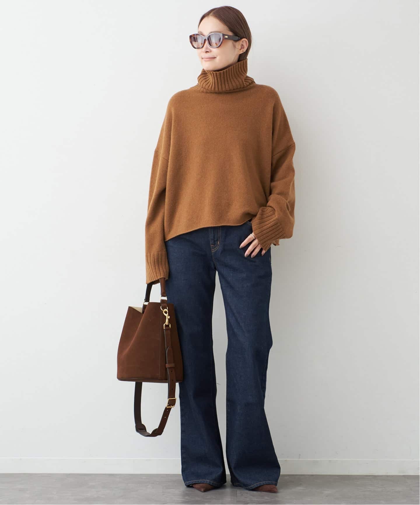 Cropped タートルネック ニット（ニット／セーター）｜Deuxieme Classe