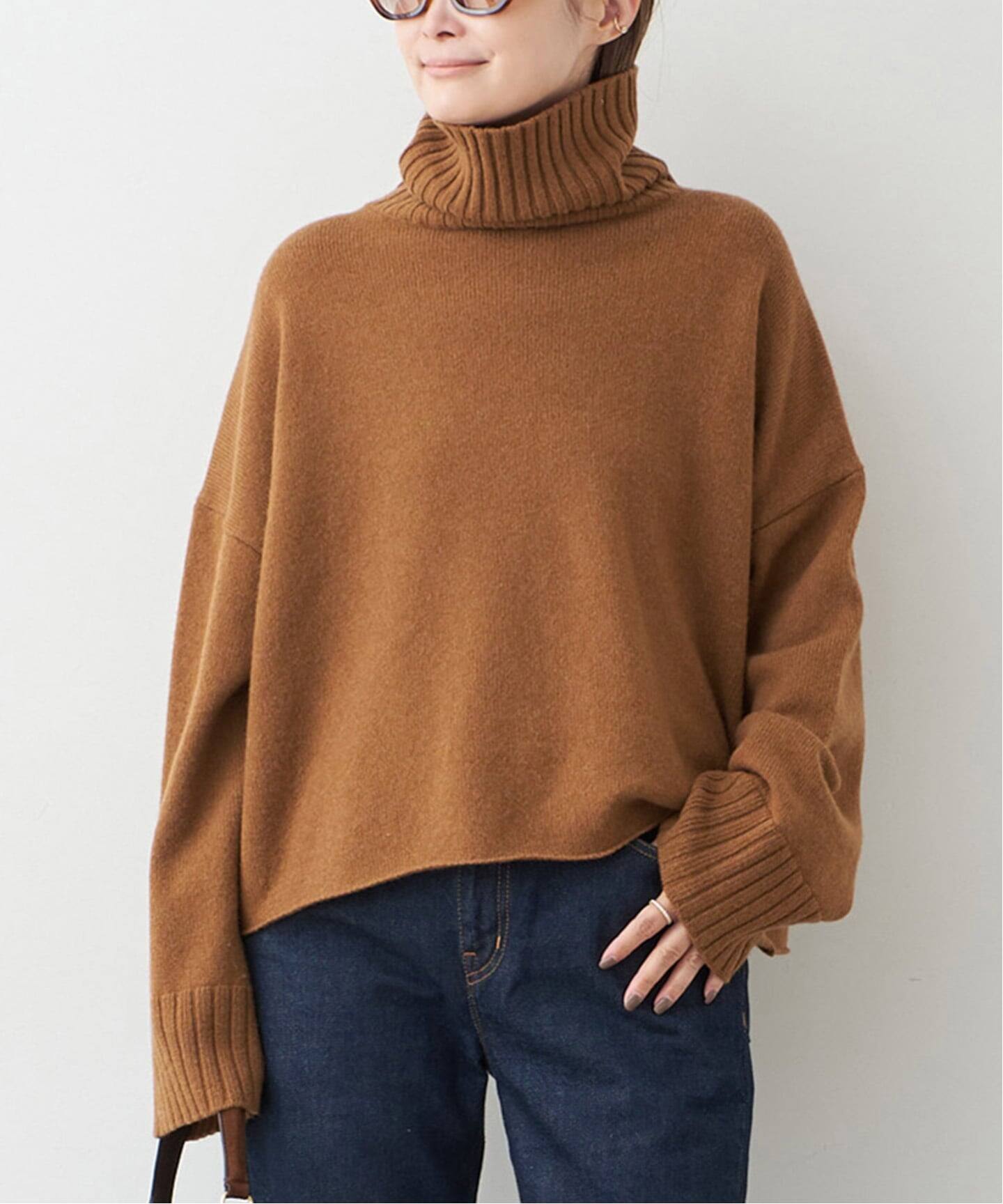 Cropped タートルネック ニット（ニット／セーター）｜Deuxieme Classe