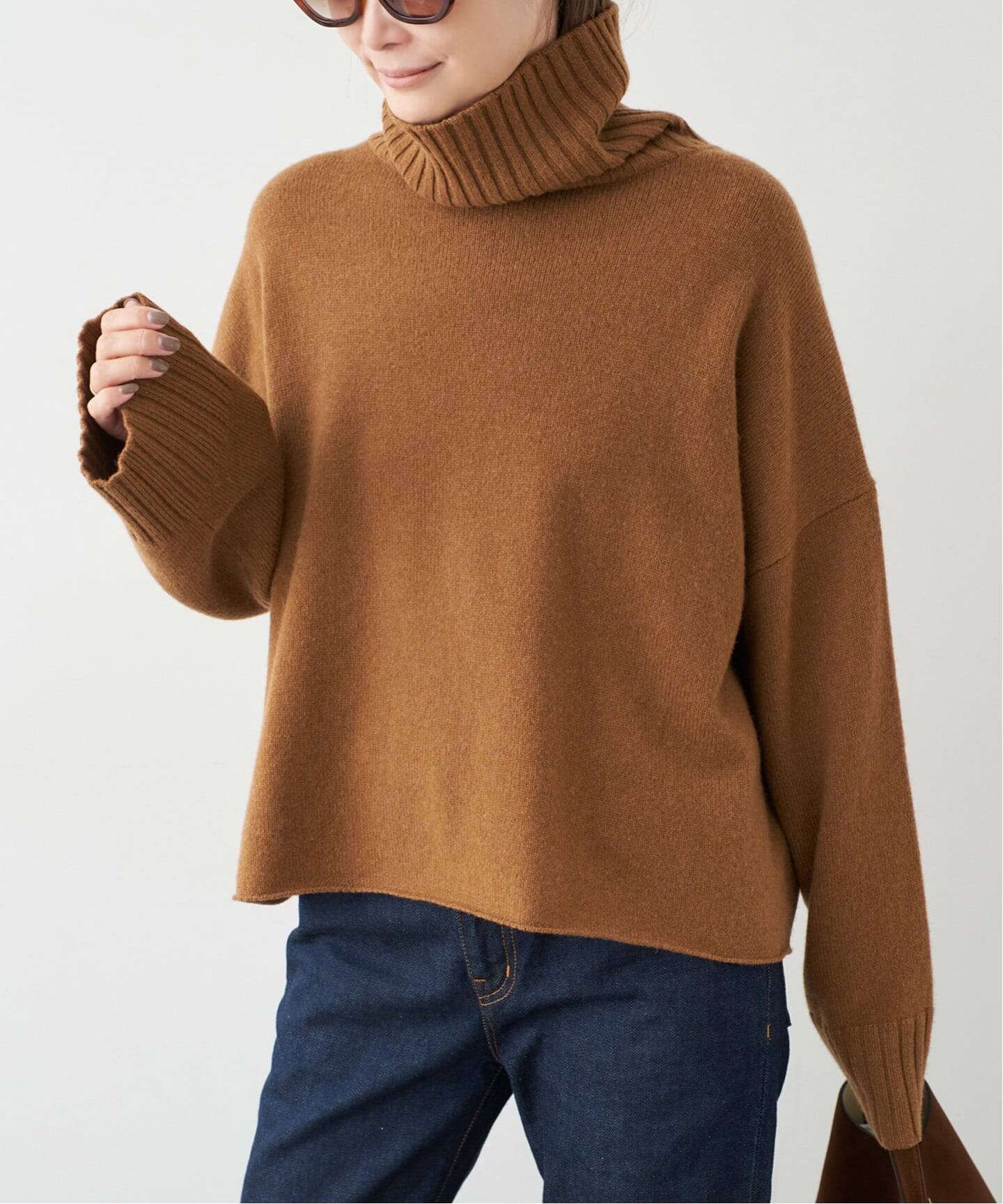 Cropped タートルネック ニット(ニット/セーター)|Deuxieme Classe Cropped タートルネック ニット(ニット/セーター)|Deuxieme Classe