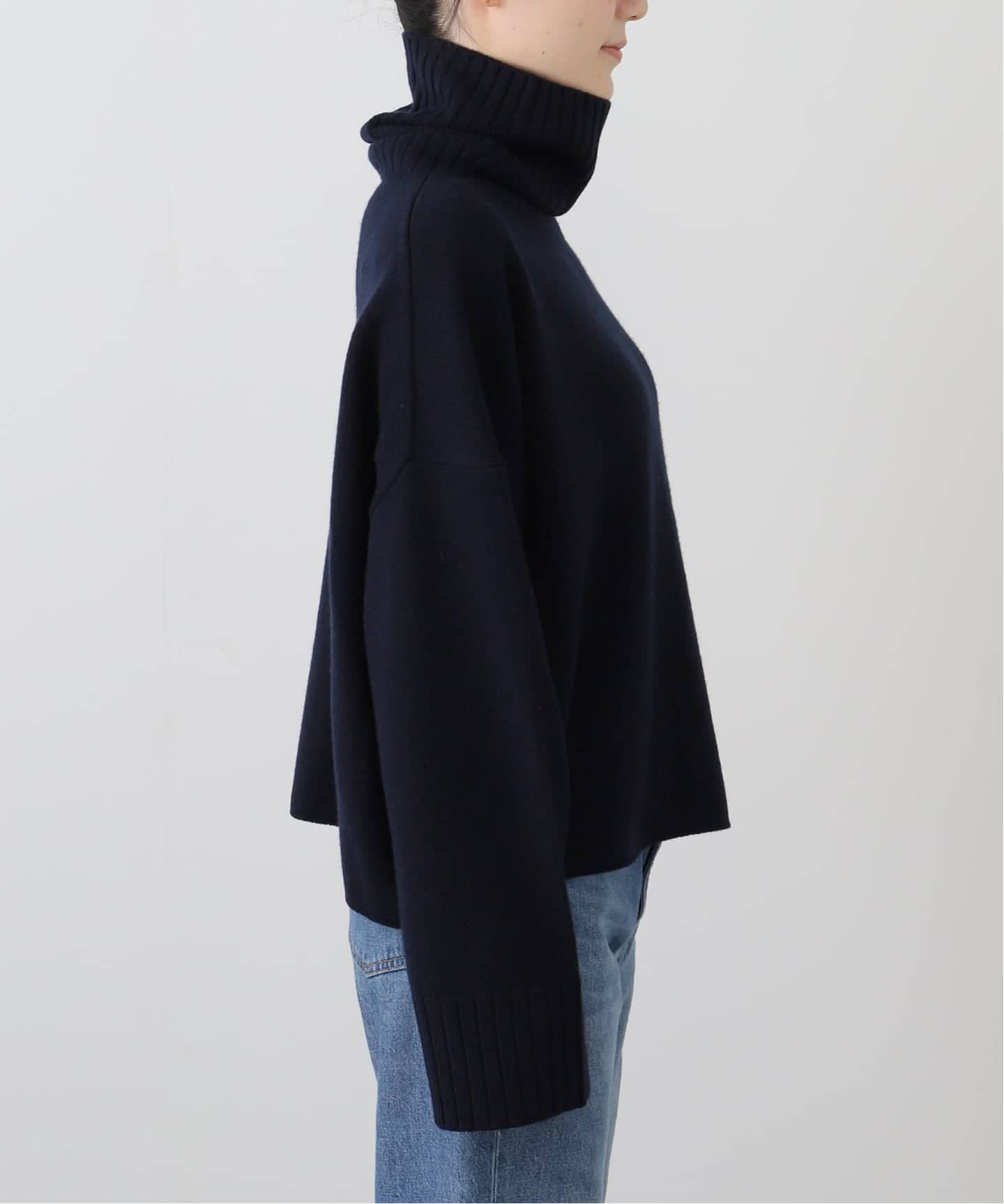 Cropped タートルネック ニット（ニット／セーター）｜Deuxieme Classe