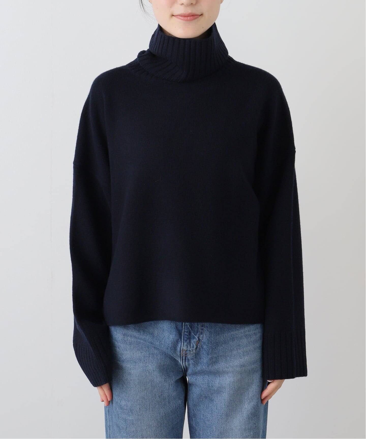 ドゥーズィエムクラス coolニット ウール100% 黒 ブラック ベーシック ニット（ニット/セーター）｜Deuxieme Classe