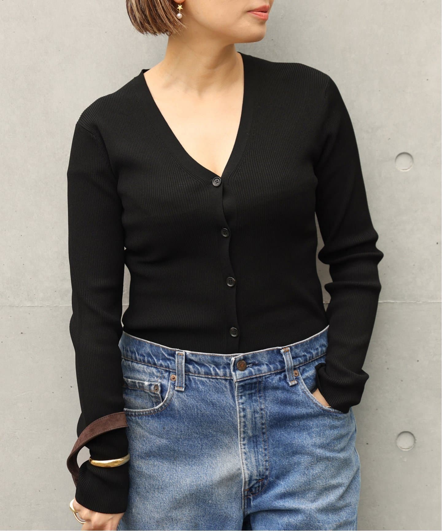 Deuxieme Classe　Lia Vネック Sweater Deuxieme Classe / ドゥーズィエムクラス | EVERYDAY I LIKE.RIB