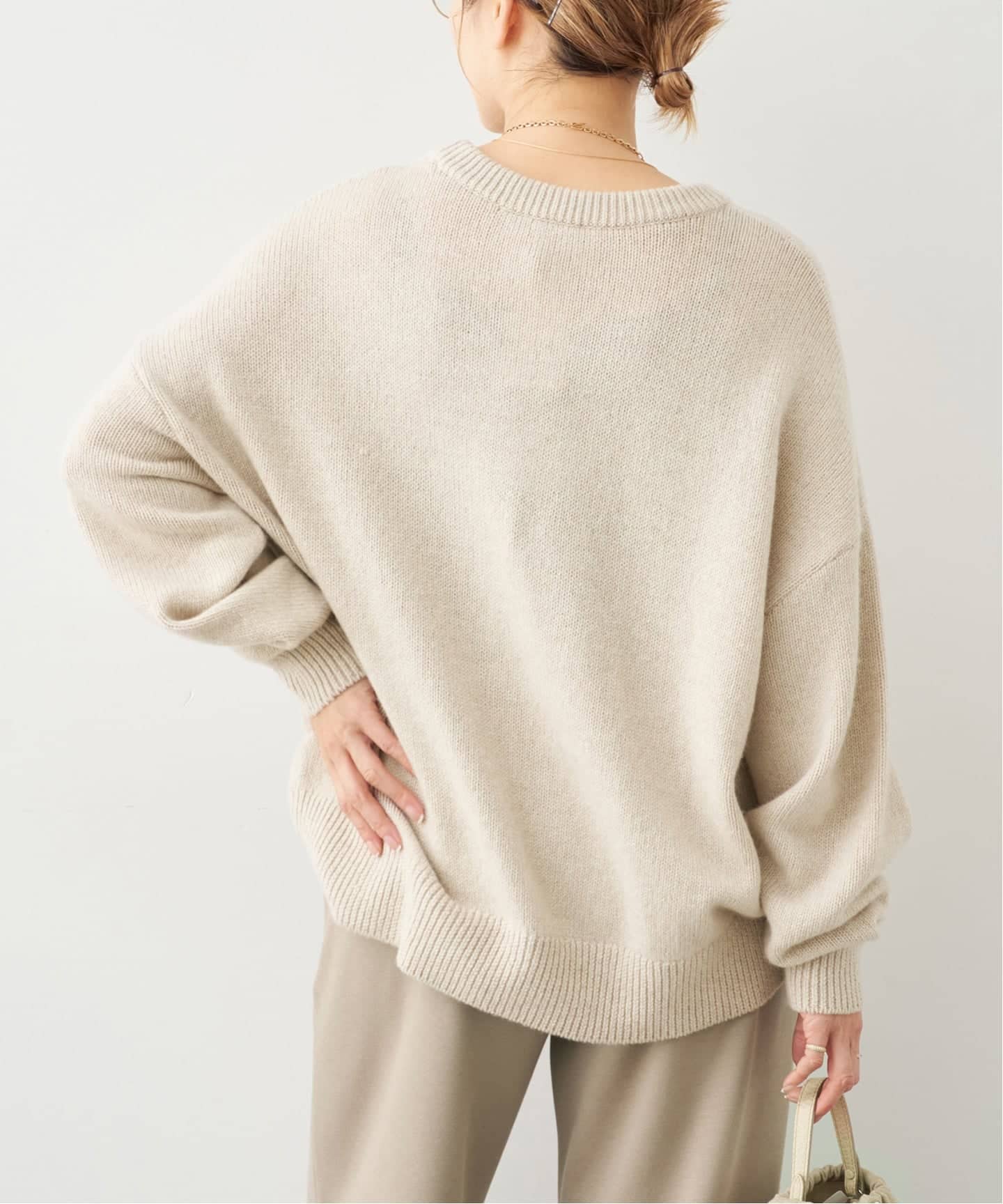 予約》* 追加 Cashmere ベーシック ニット（ニット／セーター