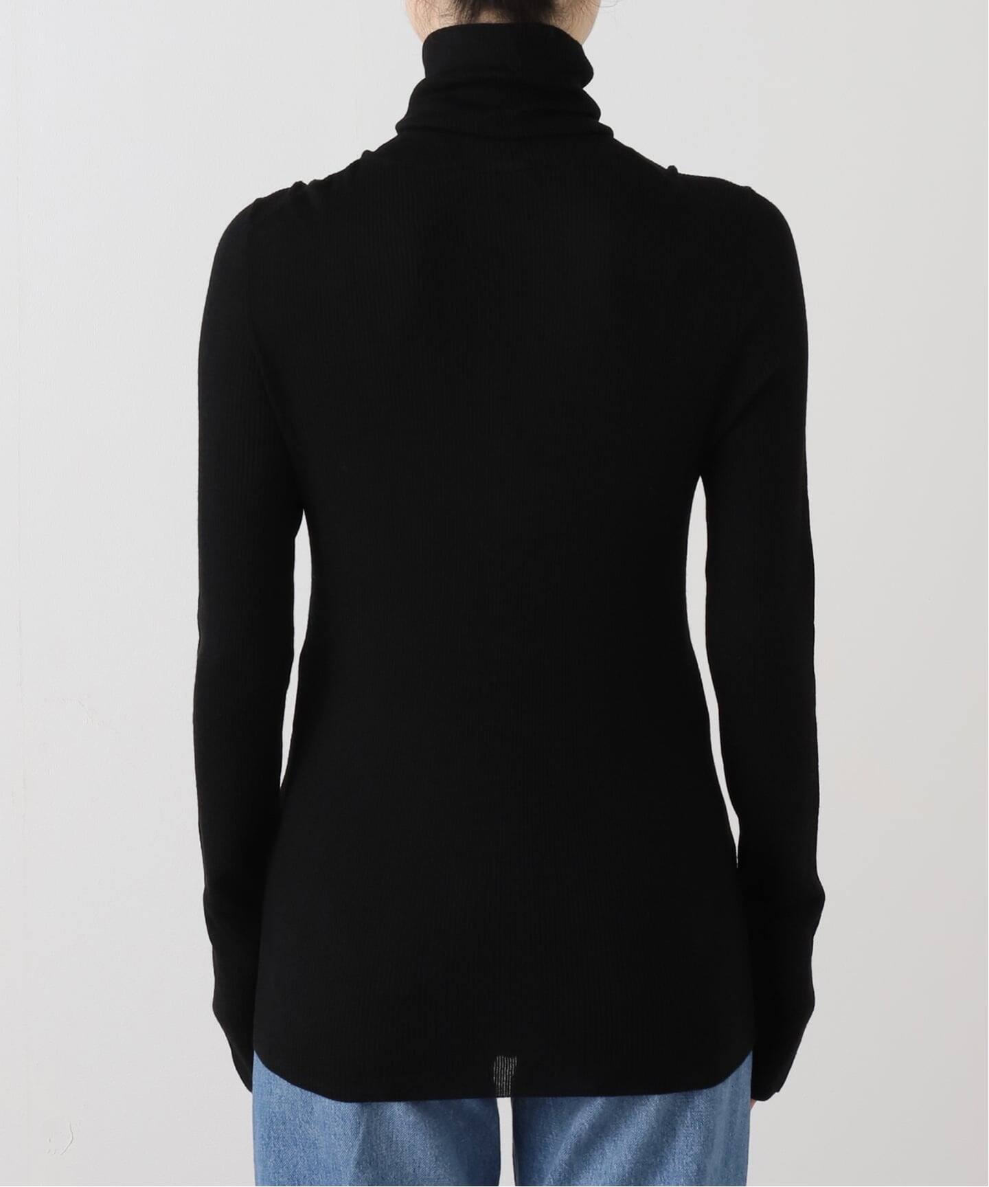 Wool Sheer Rib タートルネック プルオーバー（ニット／セーター