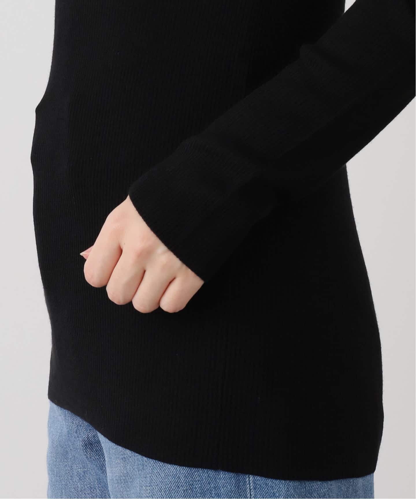 Wool Sheer Rib タートルネック プルオーバー（ニット／セーター