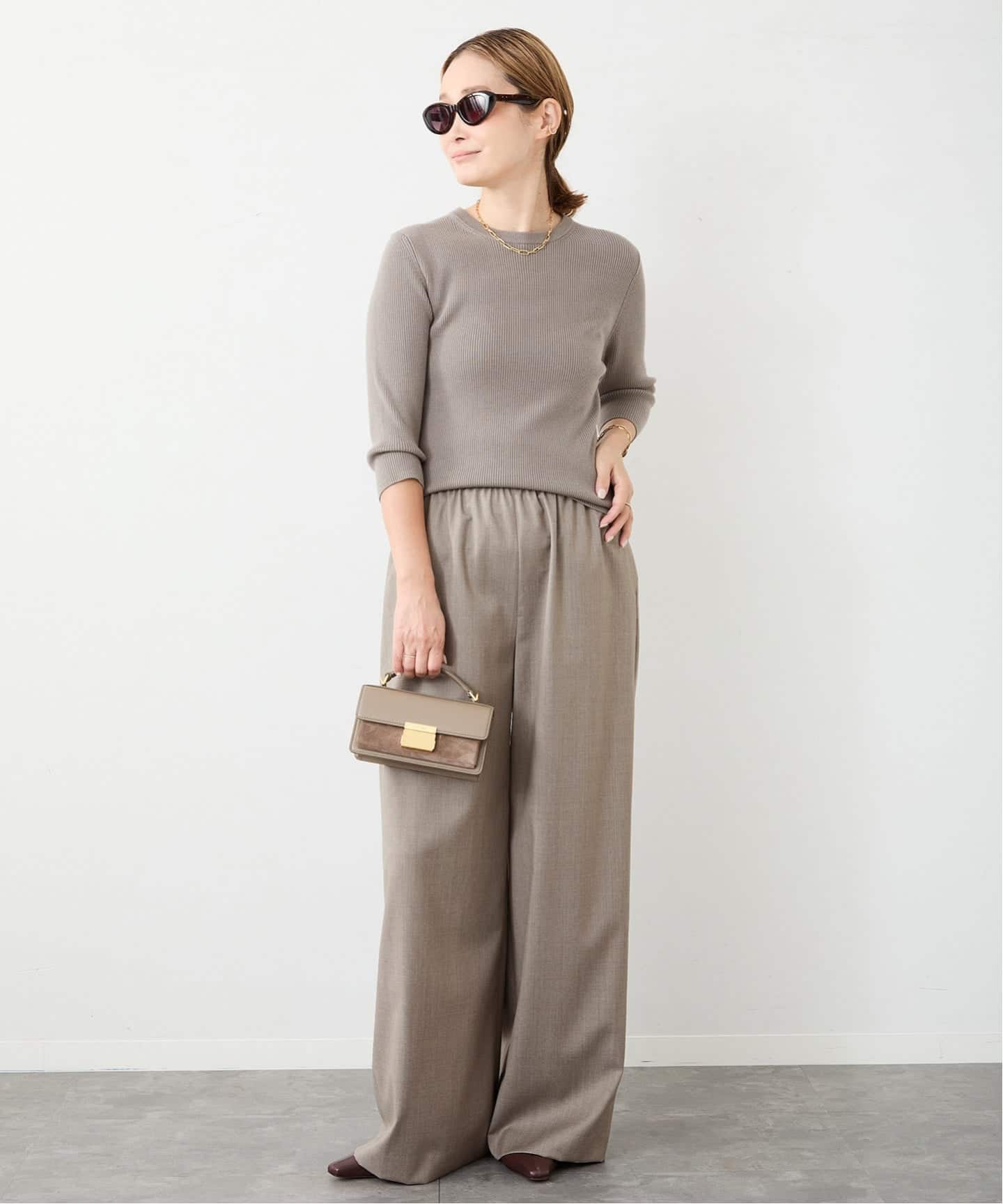 Rib クルーネック プルオーバー（ニット／セーター）｜Deuxieme Classe