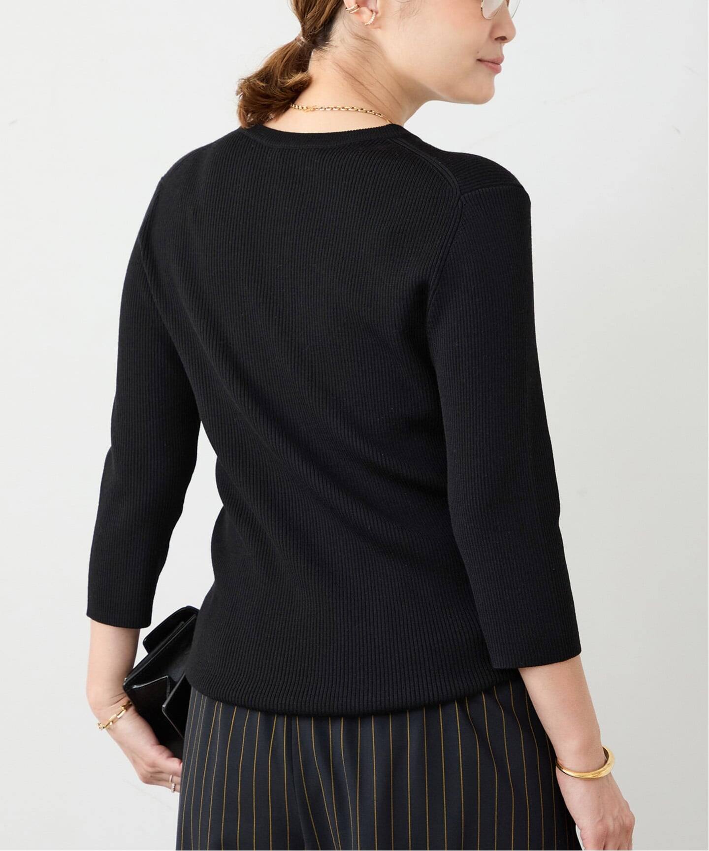 Rib クルーネック プルオーバー(ニット/セーター)|Deuxieme Classe Rib クルーネック プルオーバー(ニット/セーター)|Deuxieme Classe