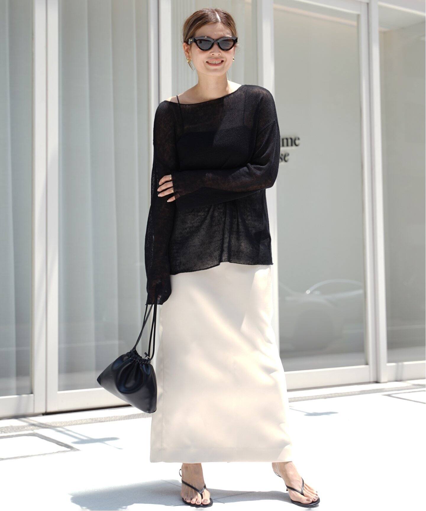 【新品】Deuxieme Classe LINO Sheer プルオーバー LINO Sheer プルオーバー（ニット／セーター）｜Deuxieme Classe