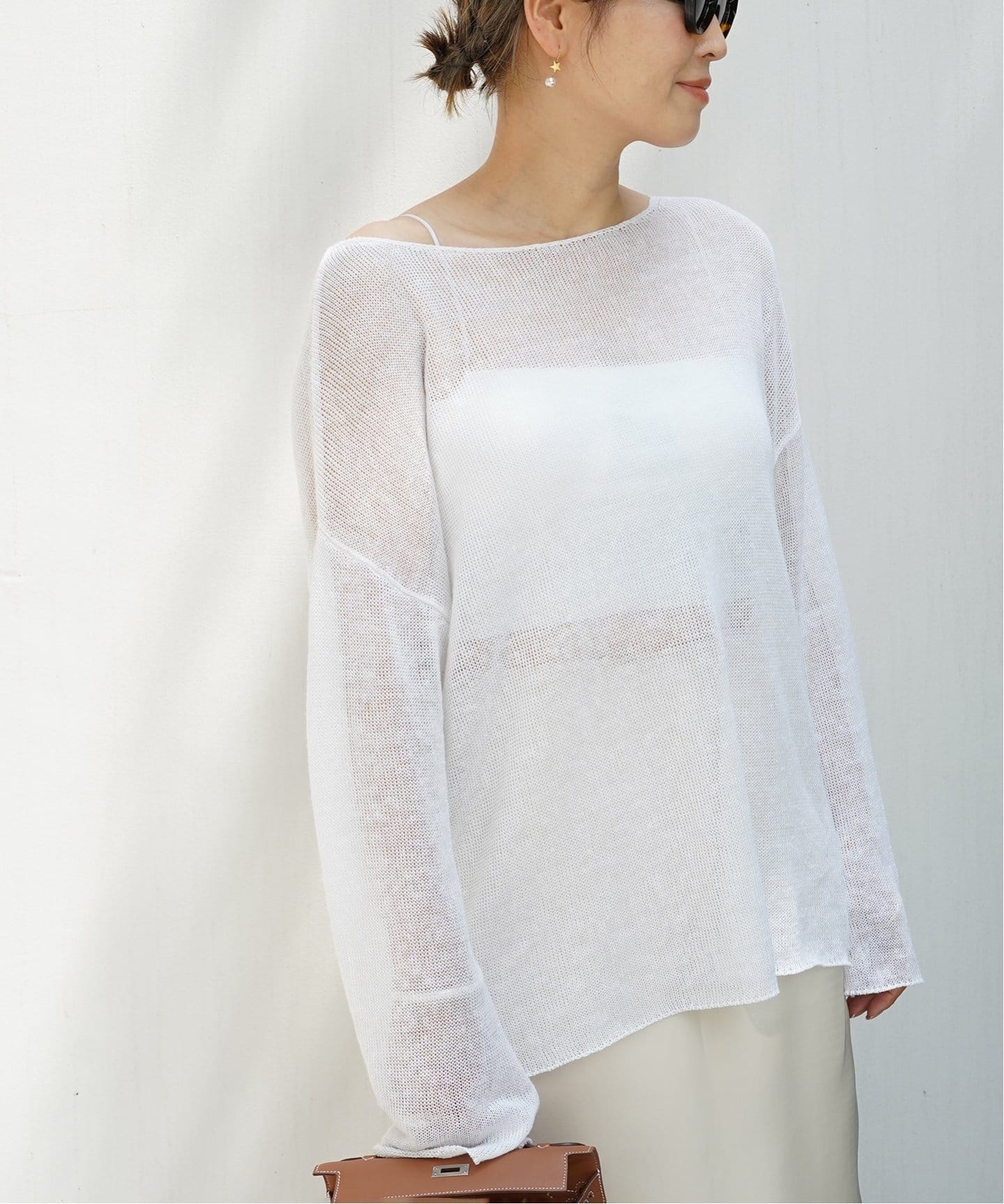 美品 Deuxieme Classe Sheer ボーダー プルオーバー Deuxieme Classeのコーディネートスナップ（KANAGAWA