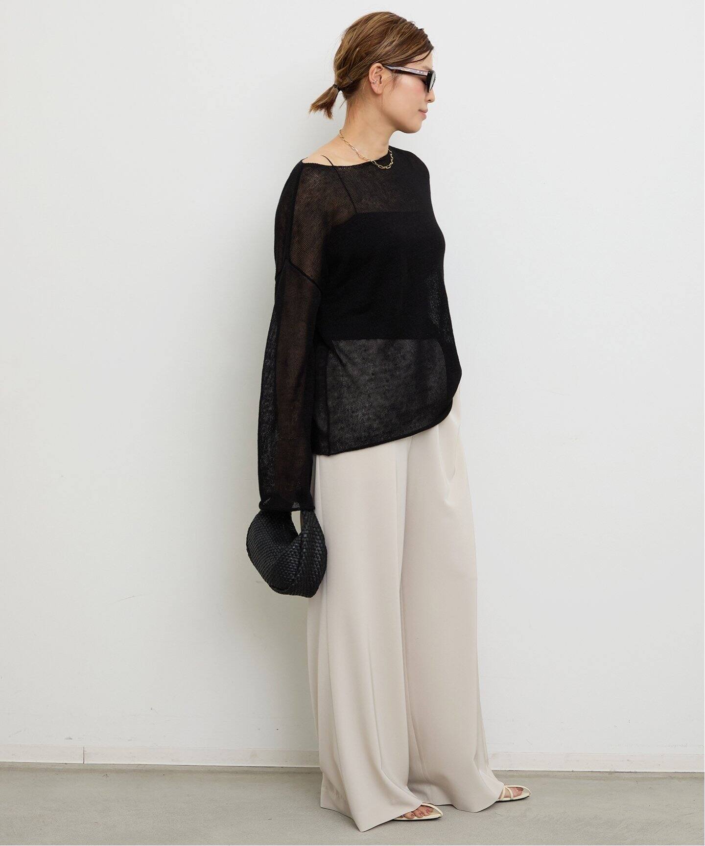 ドゥージエムクラス　Sheer Slit Sleeve プルオーバー セール】*Sheer Slit Sleeve プルオーバー（ニット/セーター