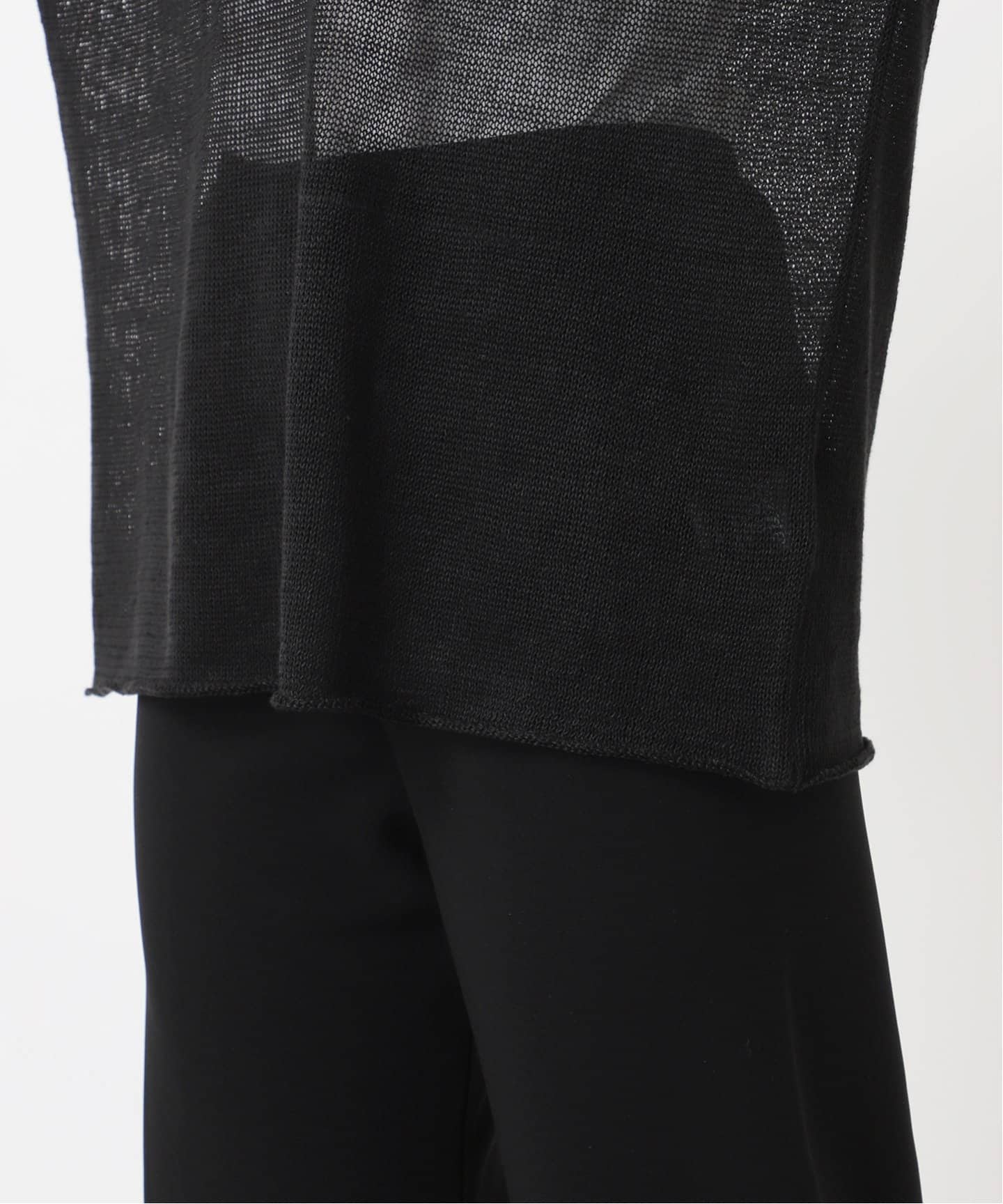 美品✨ ドゥーズィエムクラスlinen sheerプルオーバーブラック Deuxieme Classe（ドゥーズィエムクラス）の「Linen Sheer プル