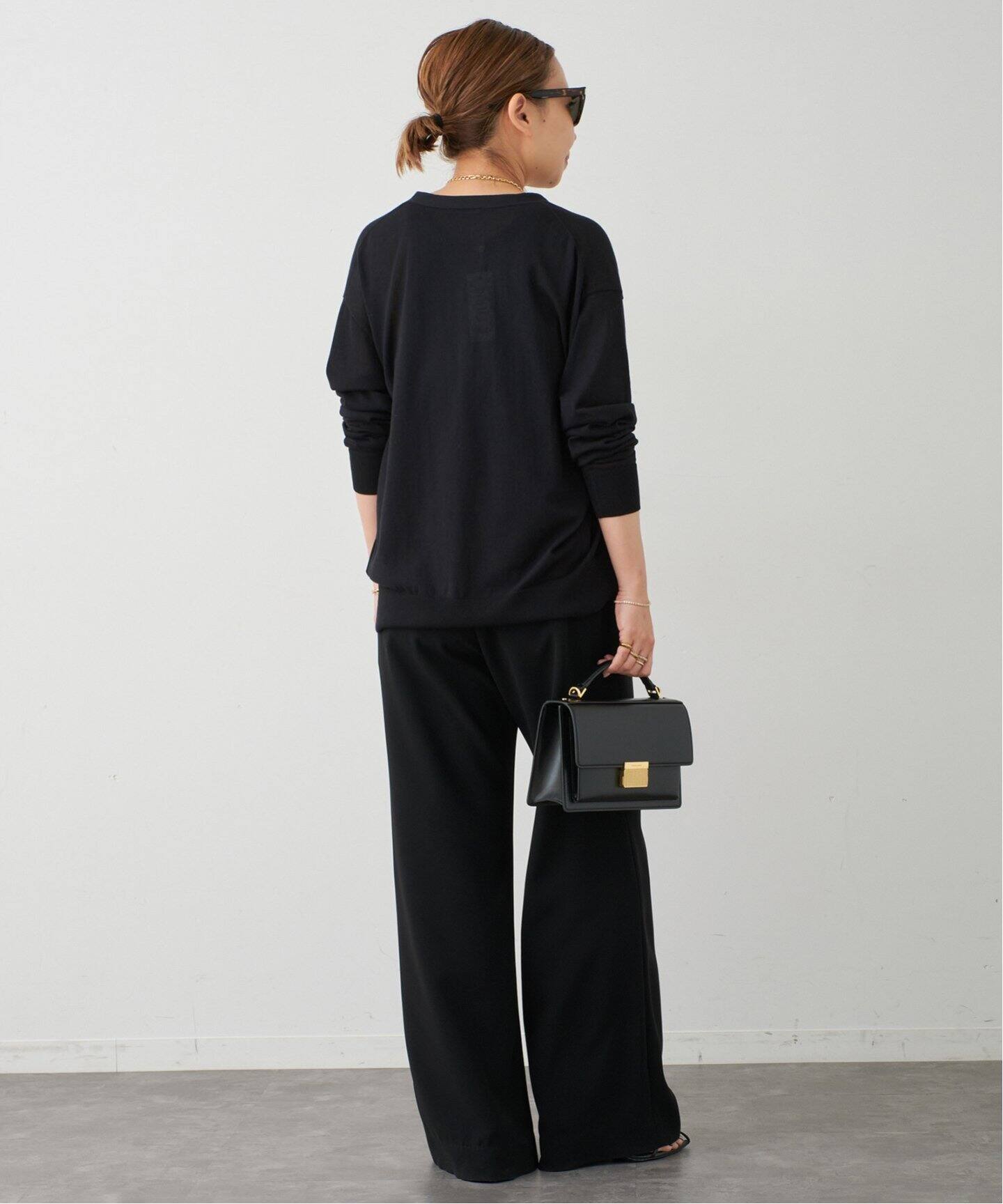 Fine Cotton Vネック カーディガン（ニット／セーター