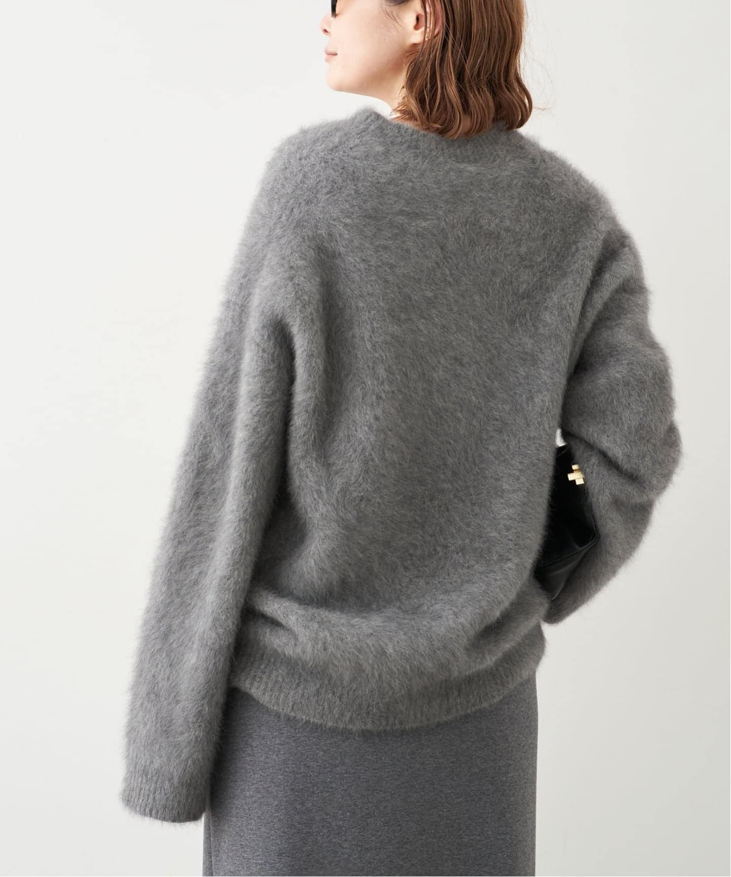 Deuxieme Classe 　DUET クルーネックセーター　グレー DUET クルーネック セーター（ニット／セーター）｜Deuxieme Classe