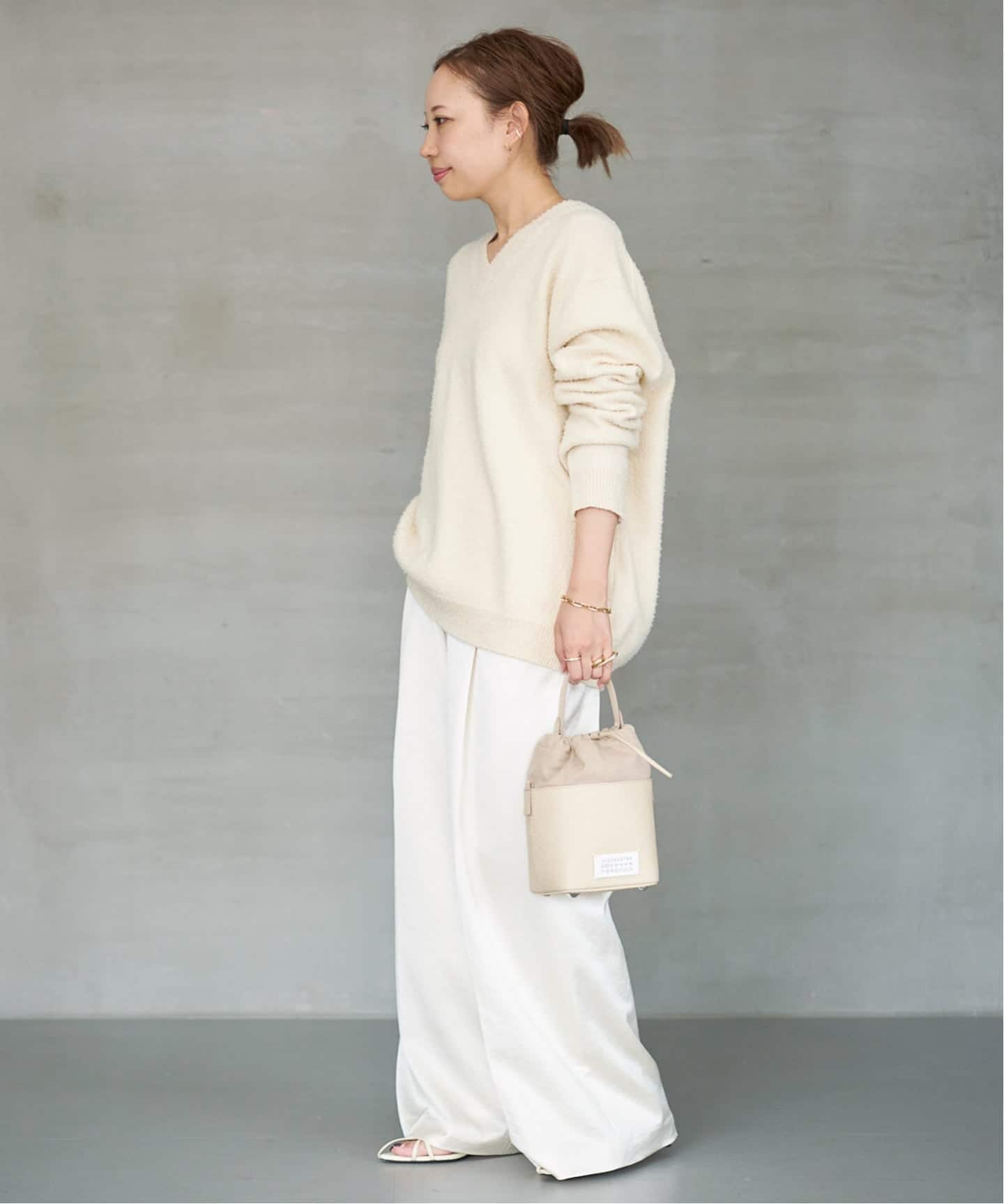 Maison Margielaメゾンマルジェラ Vネックニット 薄手 MAISON MARGIELA/メゾン マルジェラ】V NECK KNIT（ニット