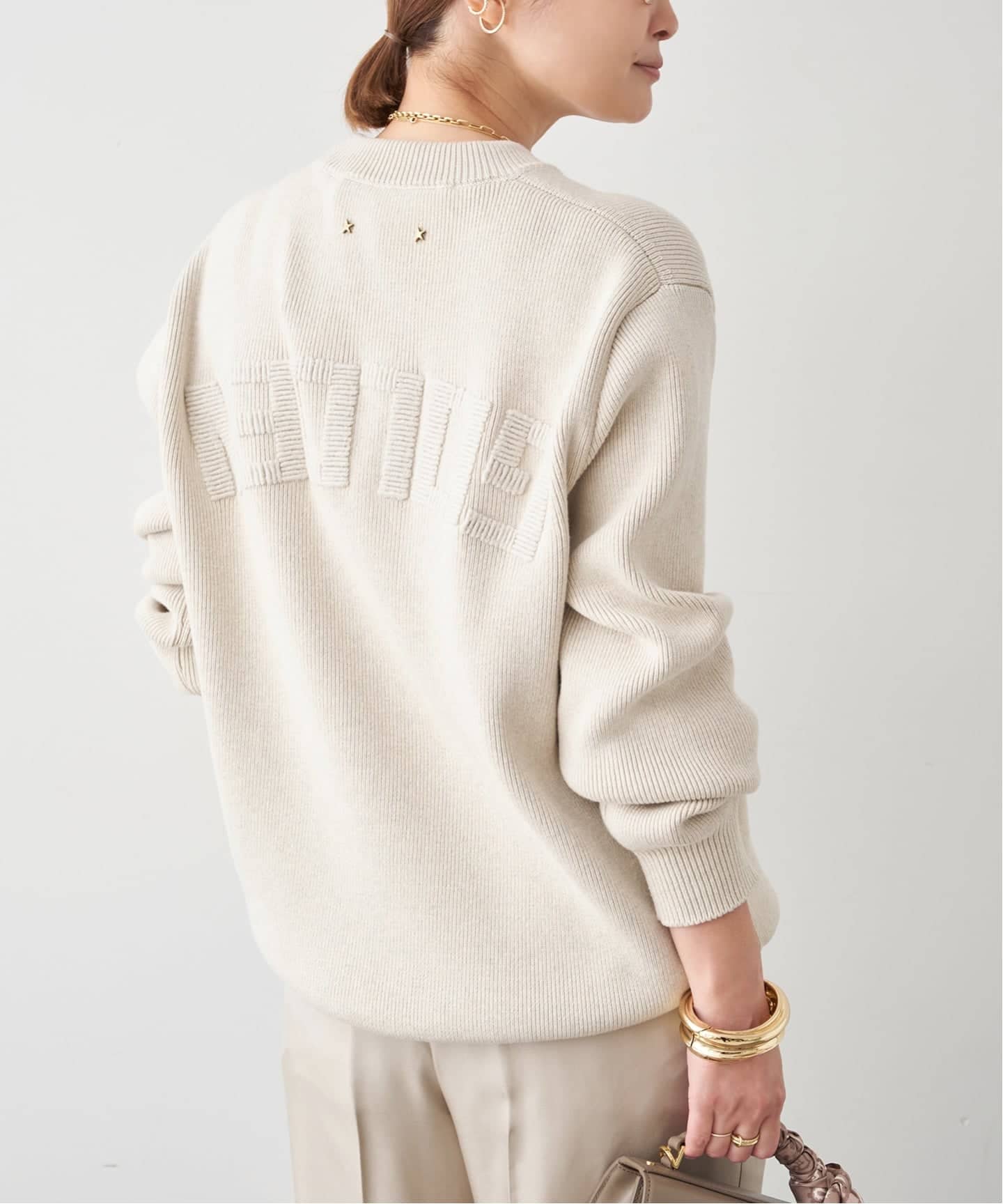 GOLDEN GOOSE REGULAR CREW NECK LOGO（ニット／セーター