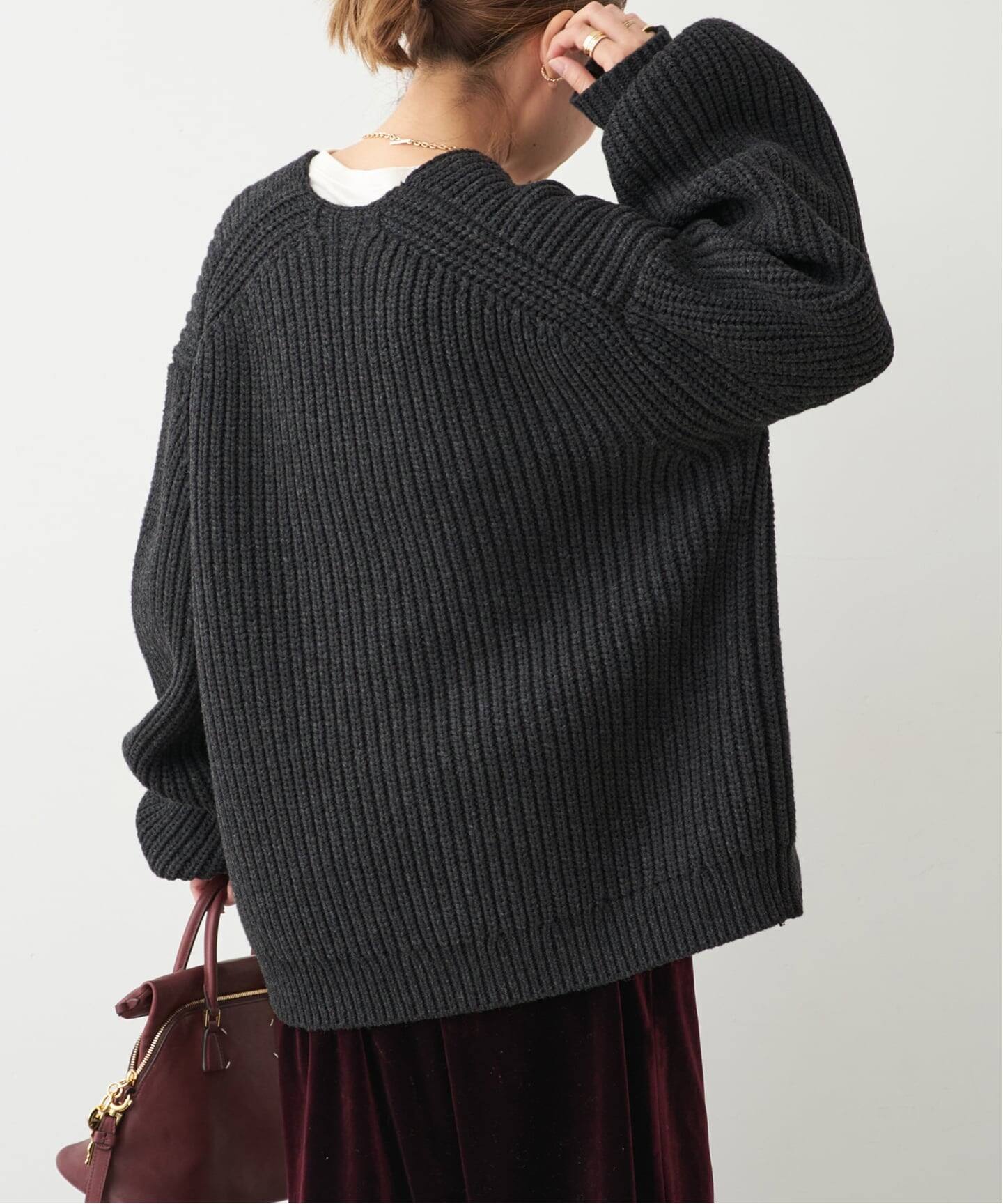 6397/シックススリーナインセブン】FISHERMAN RIB CARDIGAN（ニット