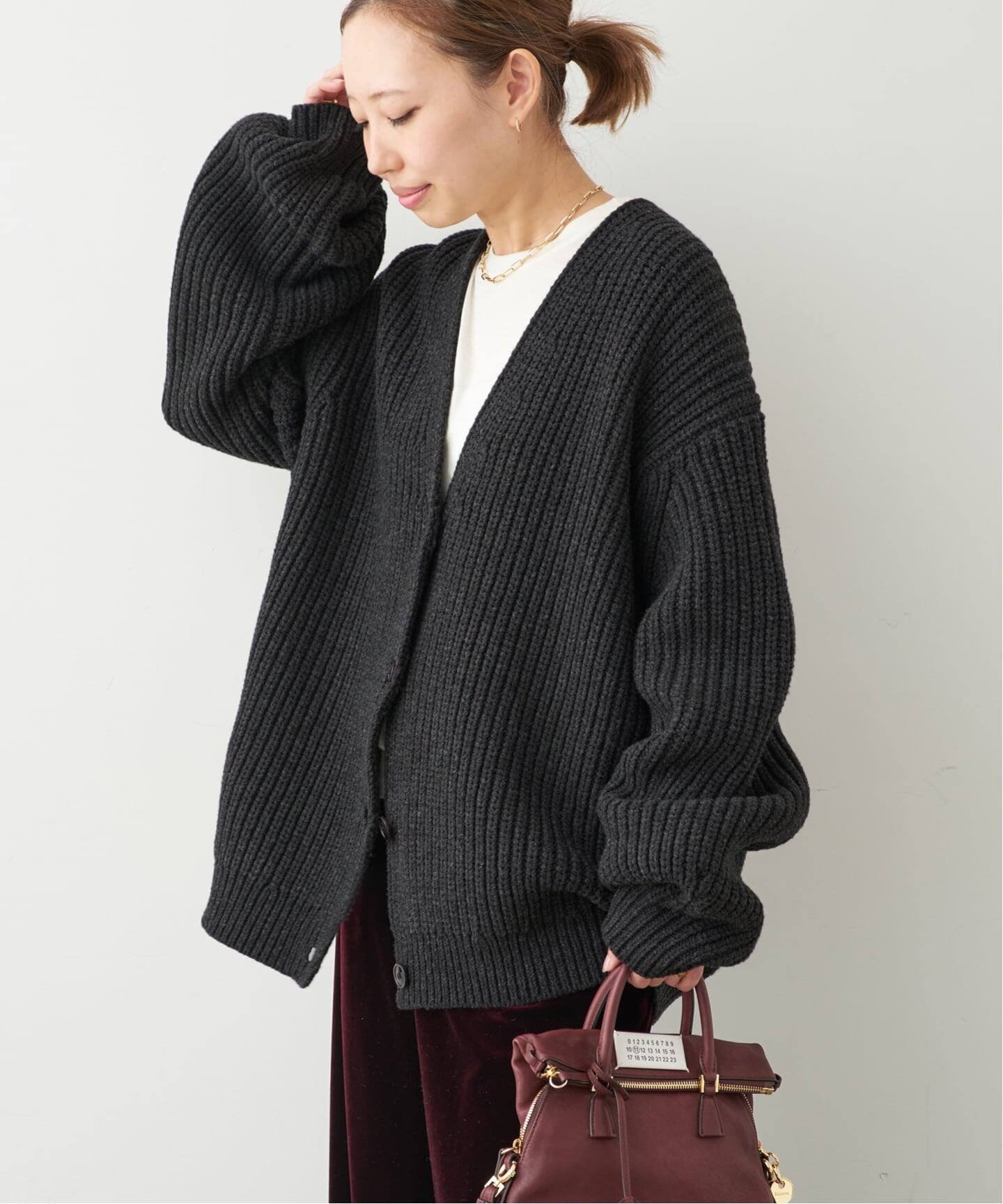 6397/シックススリーナインセブン】FISHERMAN RIB CARDIGAN