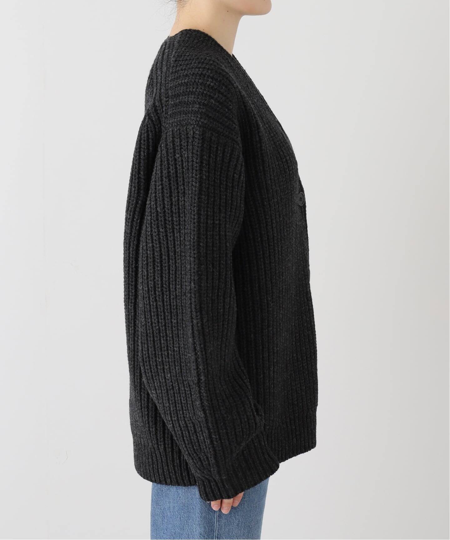 6397/シックススリーナインセブン】FISHERMAN RIB CARDIGAN（ニット