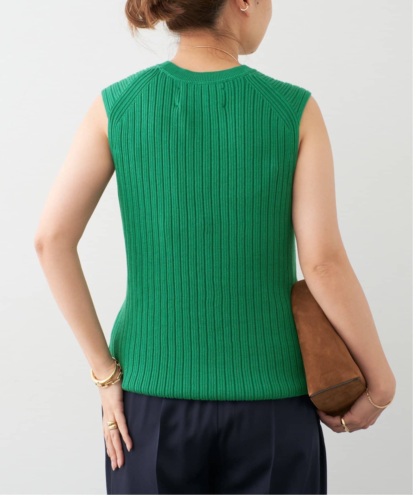 ニット セーター 「LOWER/ローヴァー」14G SILK COTTON TANK TOP レディース LOWER/ローヴァー】14G SILK COTTON TANK TOP（ニット／セーター